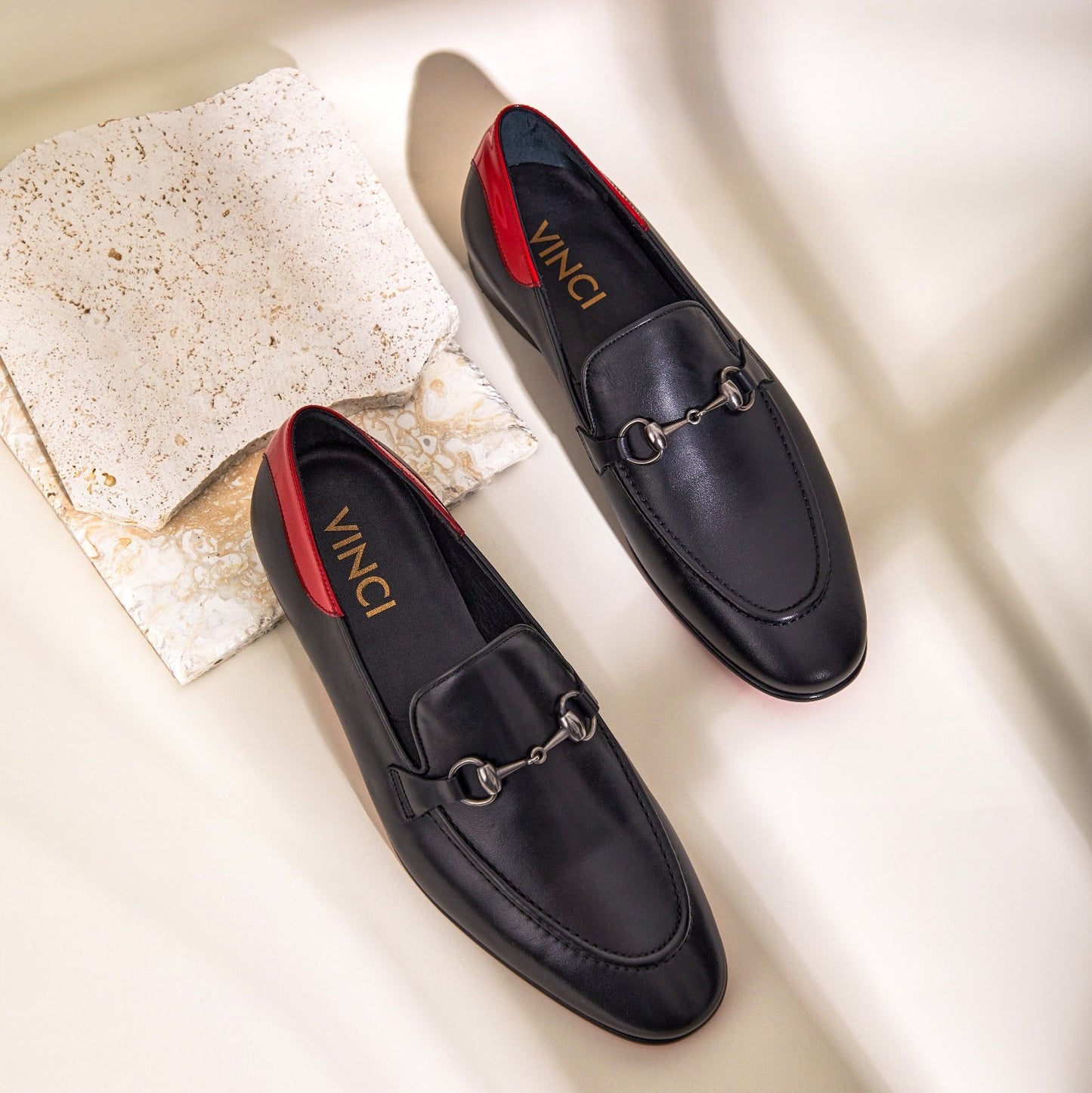 The Maratea Black Leather shoe Bit Loafer Men Shoe