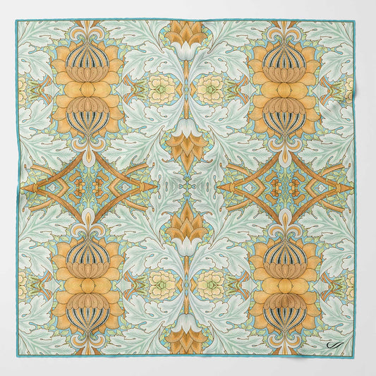 Londra - Silk Pocket Square - Aqua - My Men's Shop