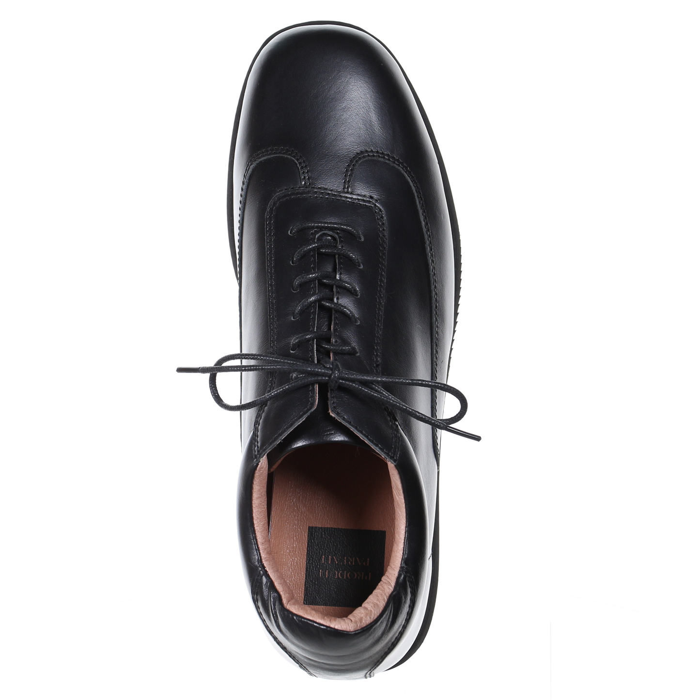 Men's Style Lace Up Leather Casual Shoes (Black) - My Men's Shop