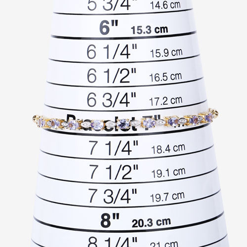 Brazalete de plata de ley .925 con tanzanita genuina de 1,56 quilates y diamantes blancos