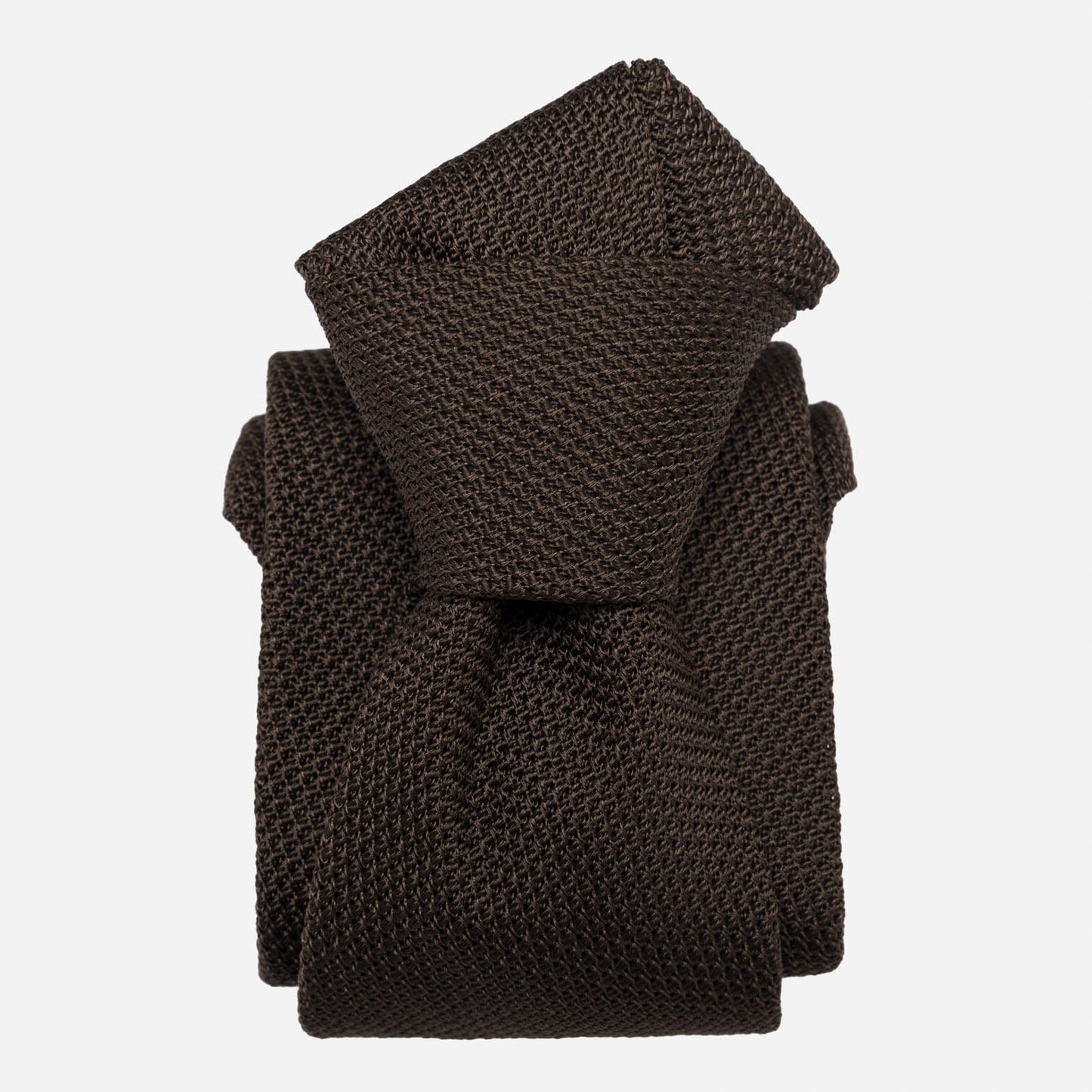 Mocha - Brown Silk Grenadine Tie - My Men's Shop