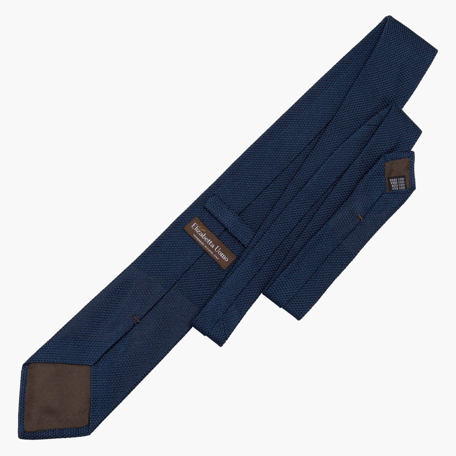 Marino - Navy Blue Silk Grenadine Tie - My Men's Shop