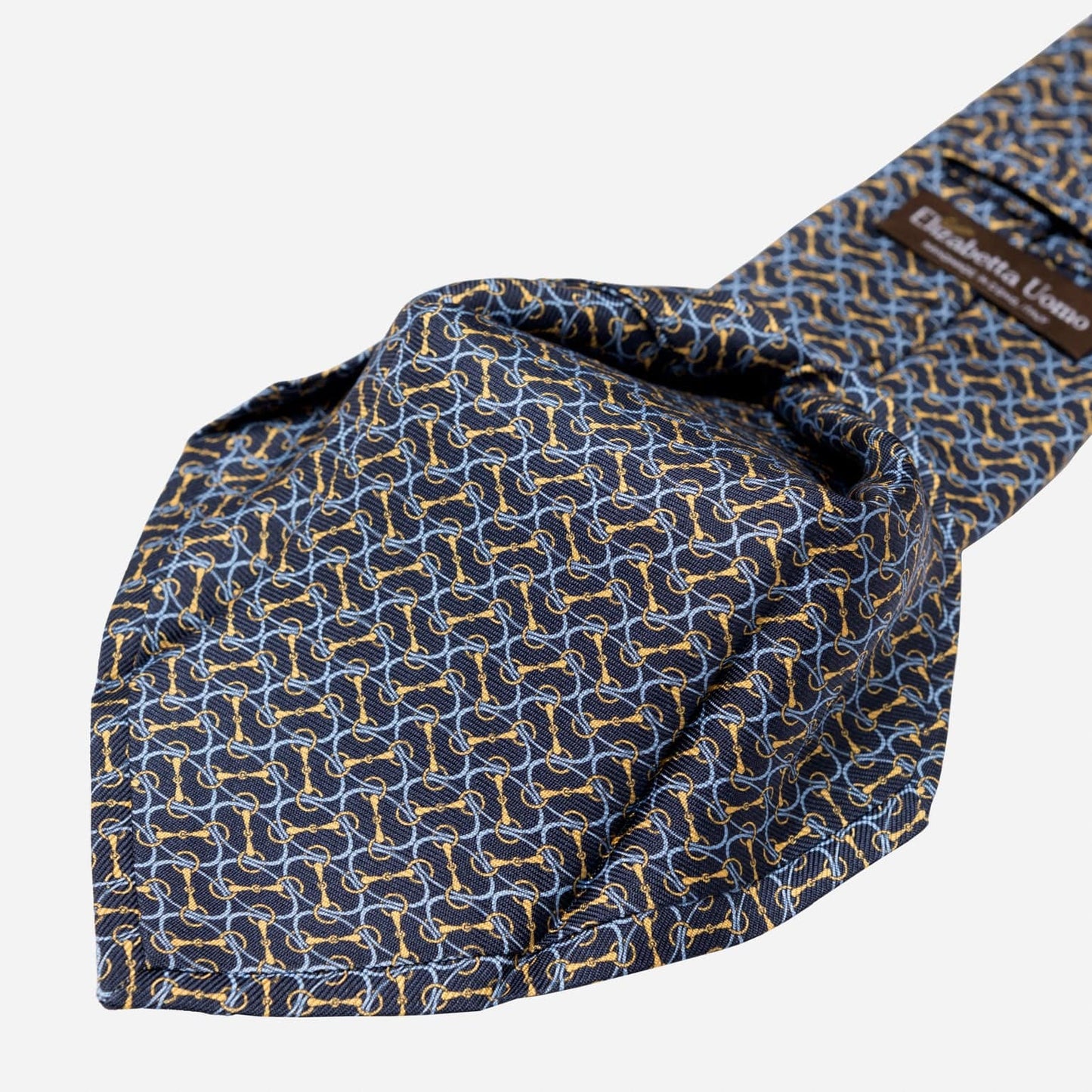 Palio - Printed Silk Tie - Navy