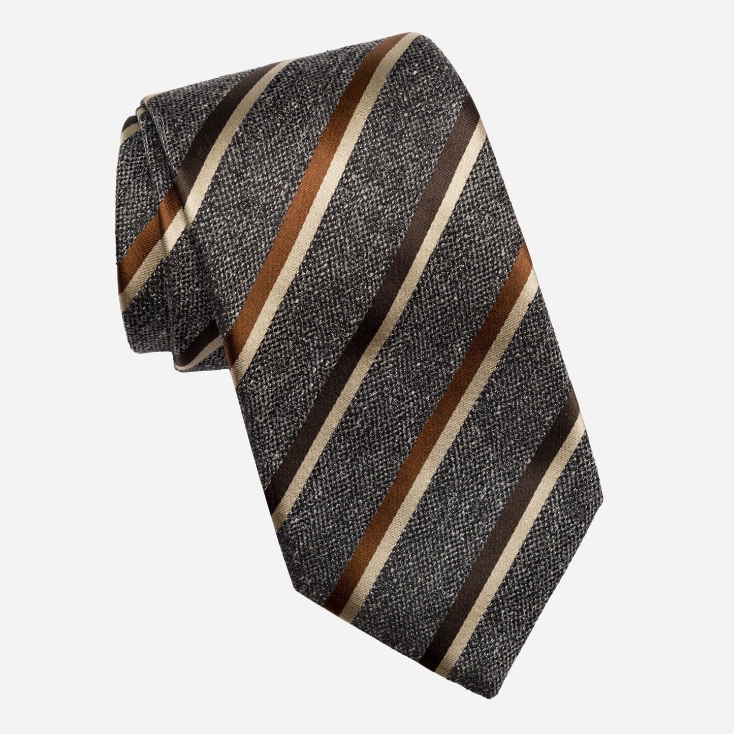 Velletri - Silk Jacquard Tie - Steel