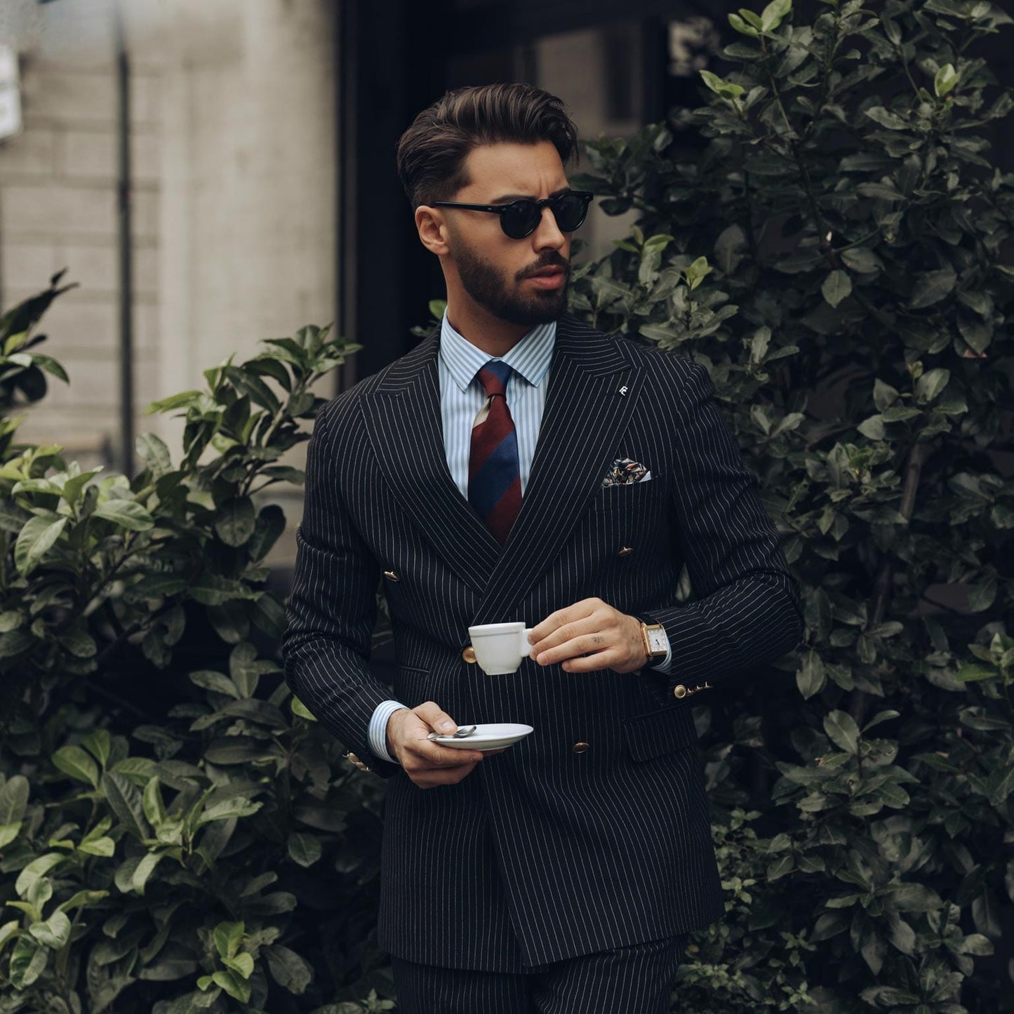 Conero - Silk Jacquard Tie - Burgundy