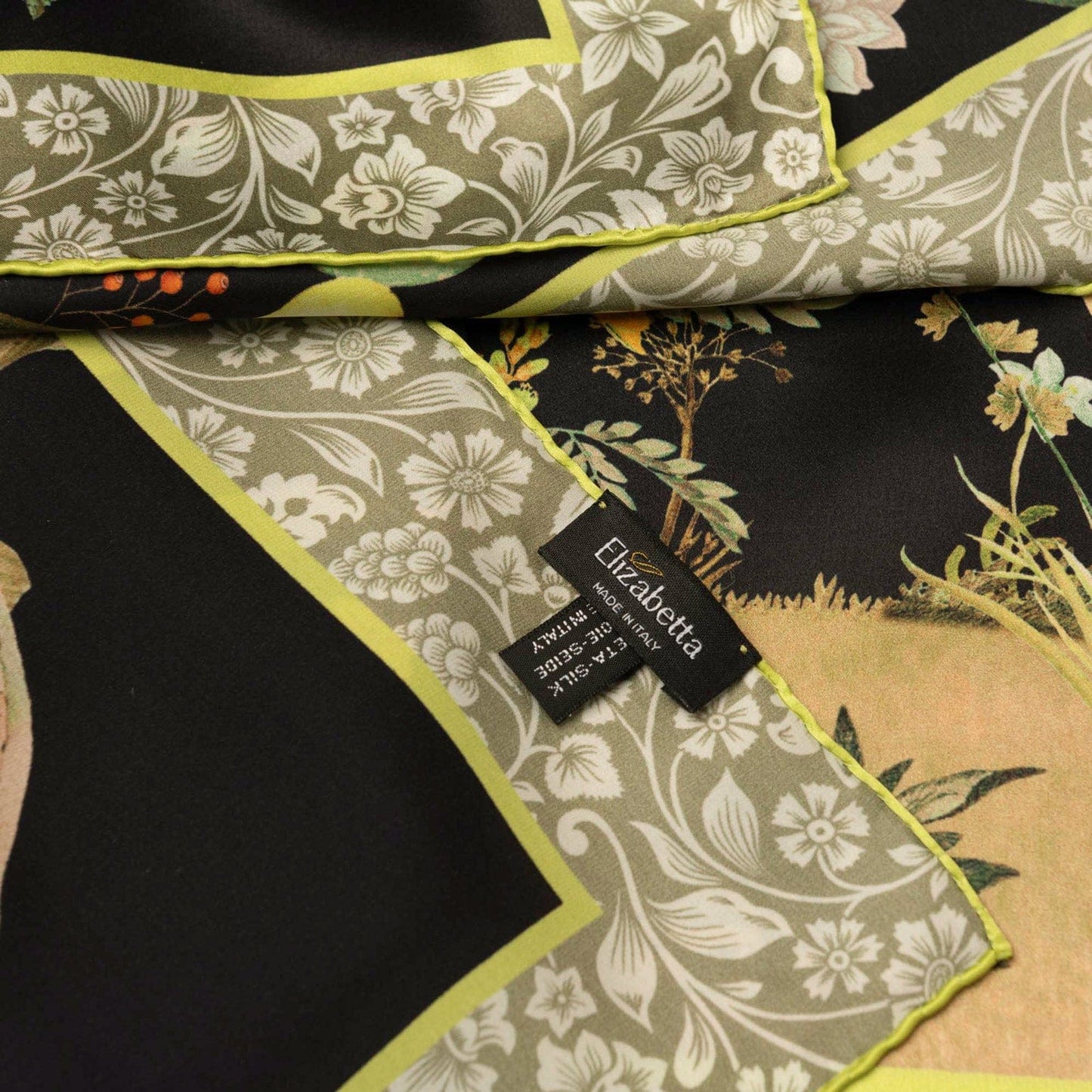 Fantasia - Silk Foulard - Black