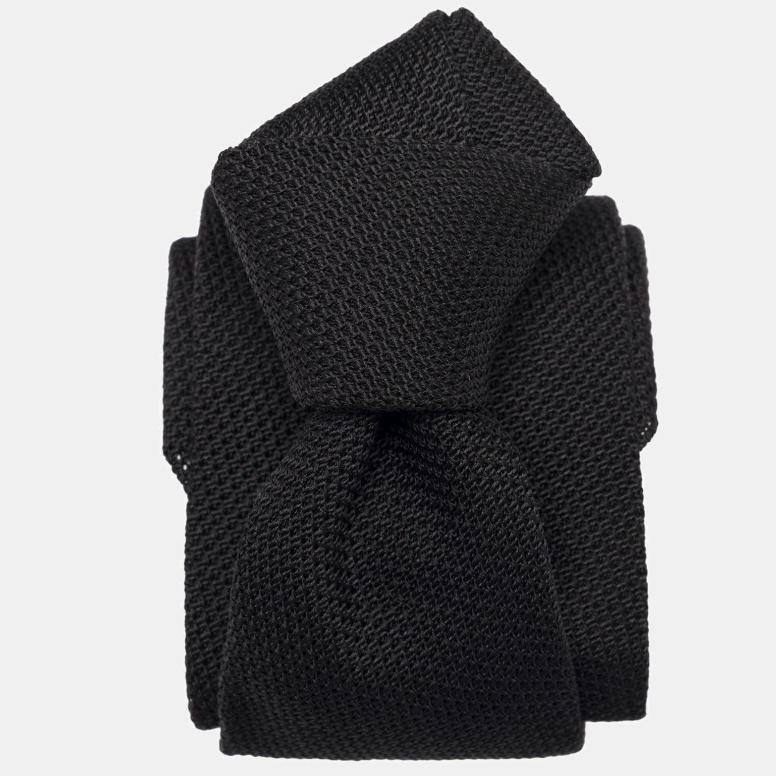 Nero - Black Silk Grenadine Tie - My Men's Shop