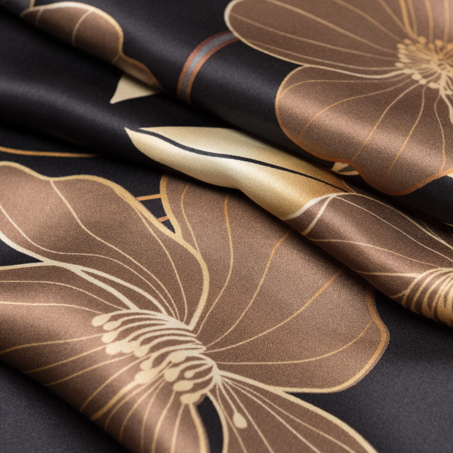 Laura - Silk Scarf Shawl - Black - My Men's Shop