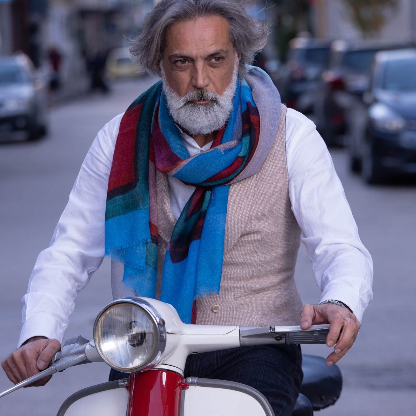 Madrid - Wool Scarf - Blue - My Men's Shop