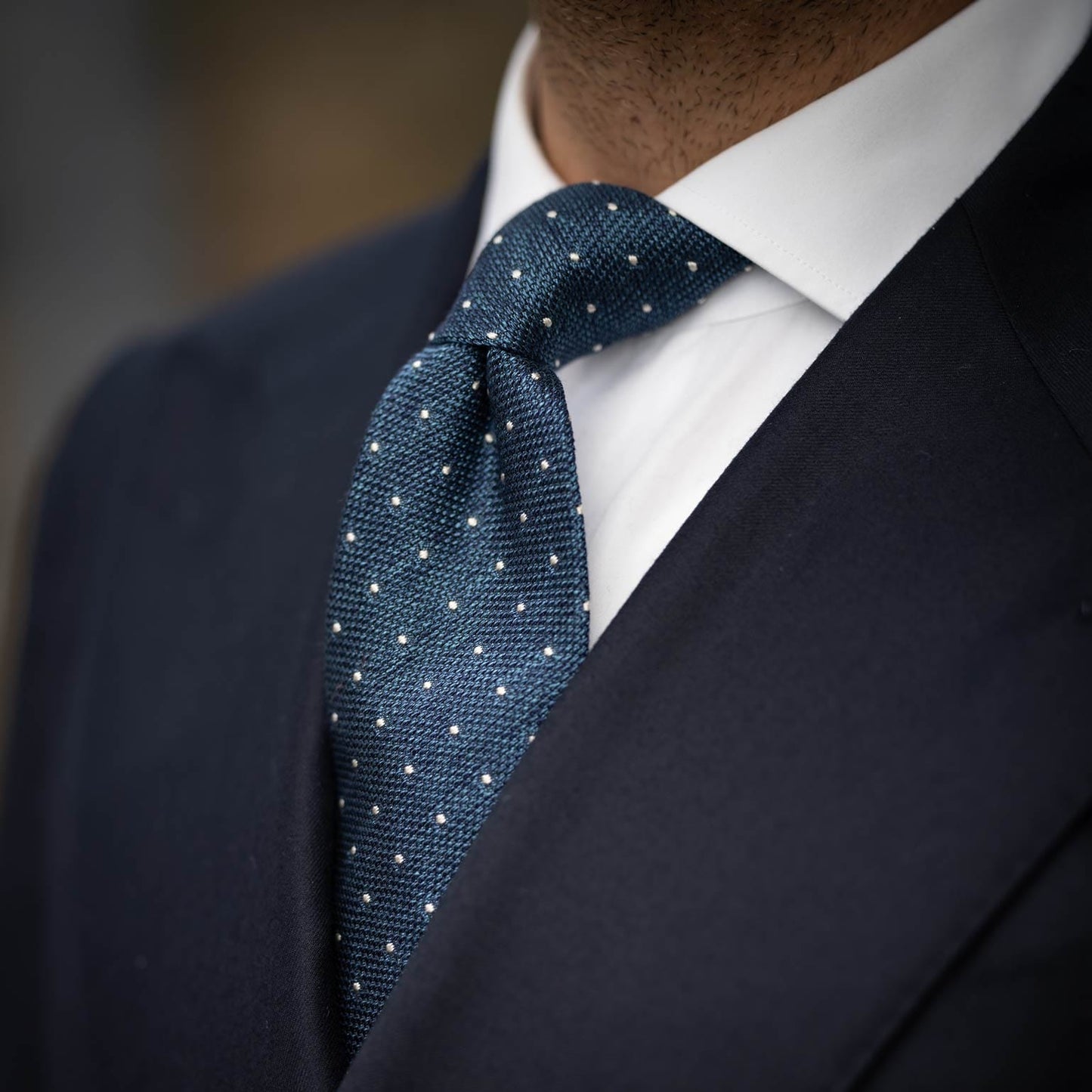 Mattei - Silk Grenadine Tie - Blue - My Men's Shop