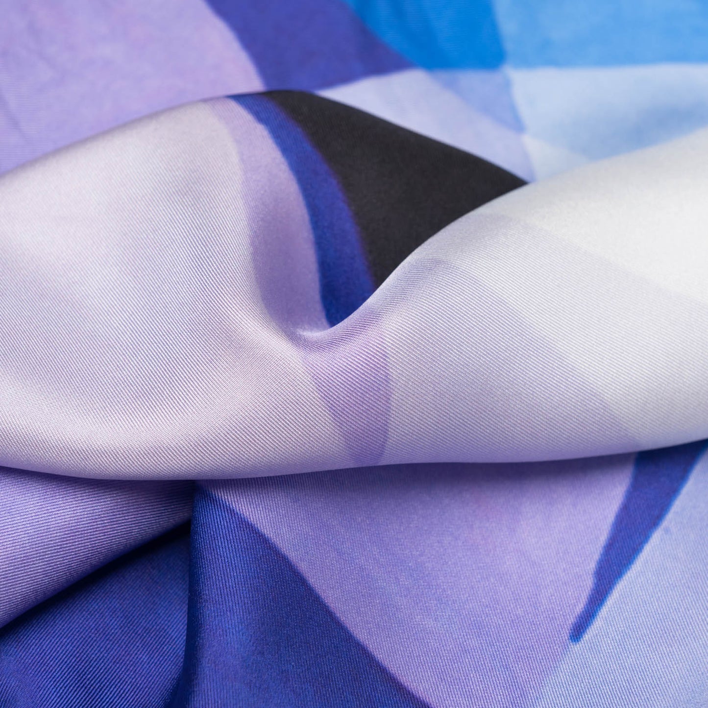 Harmony - Silk Pocket Square - Blue