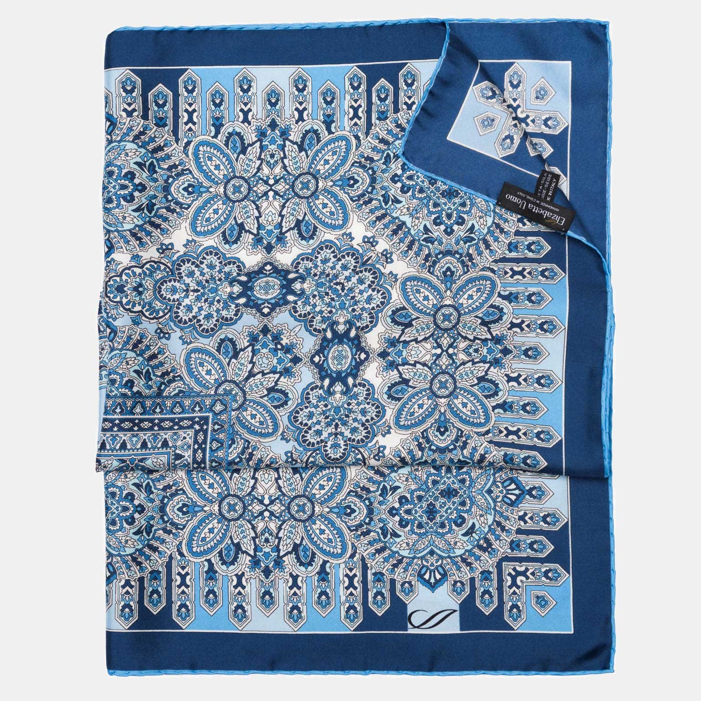 Messina - Silk Neckerchief - Azure - My Men's Shop
