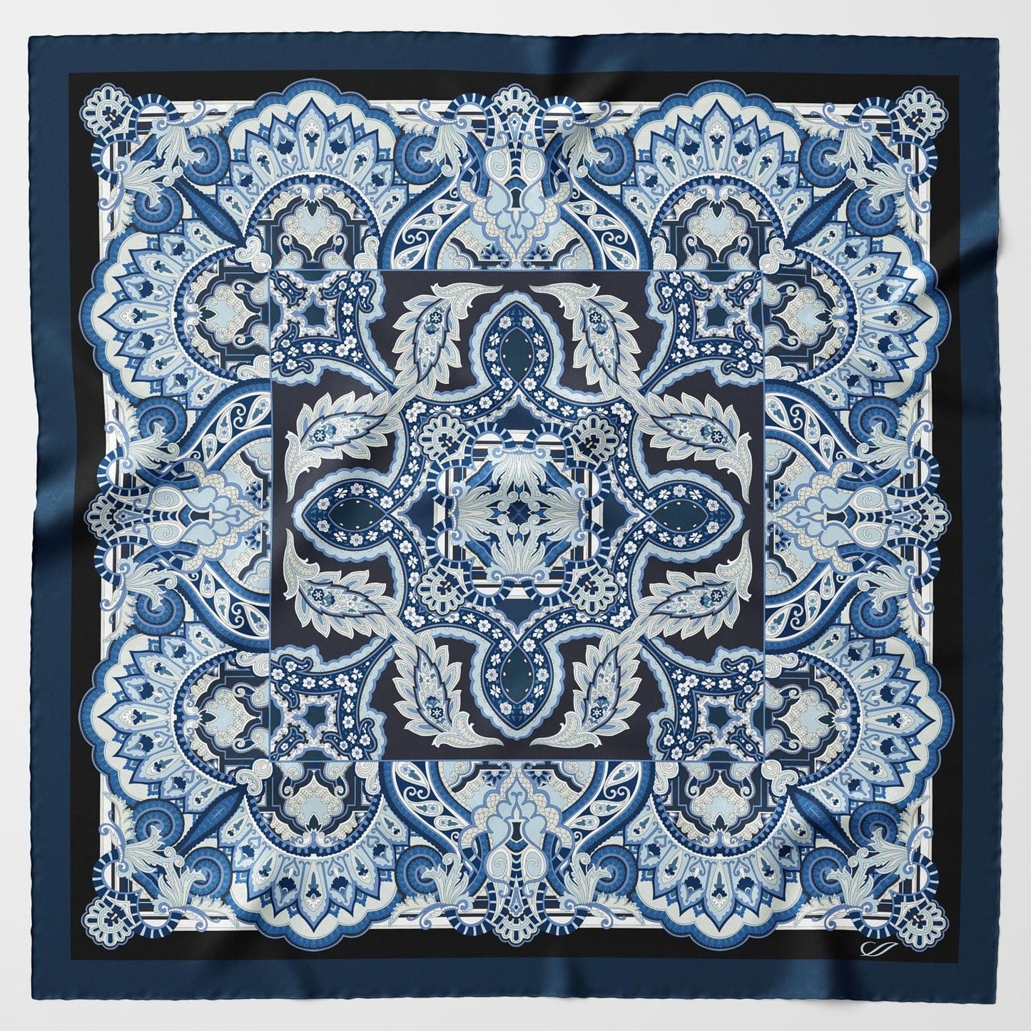 Malta - Silk Foulard - Royal Blue