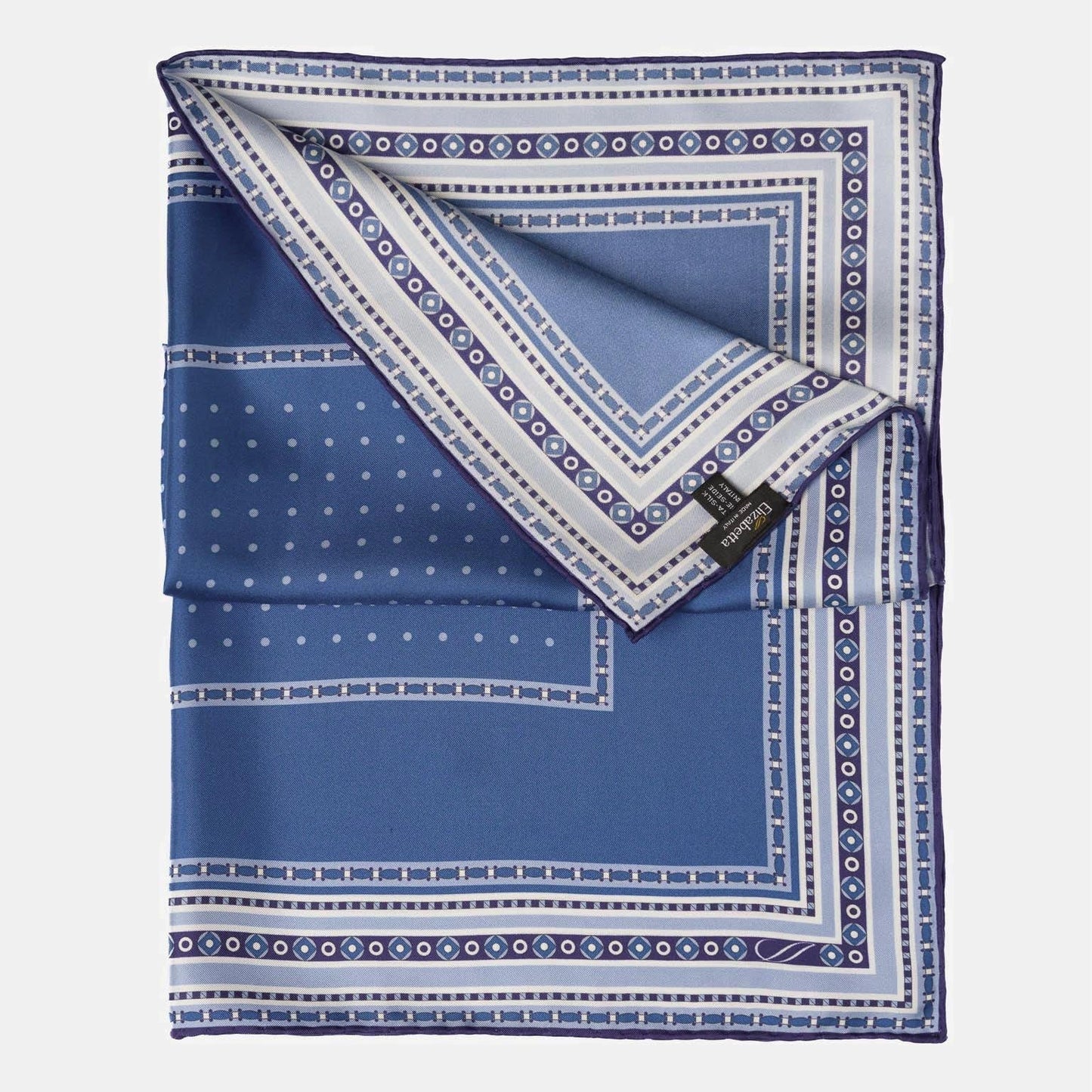 Verona - Silk Neckerchief - Blue
