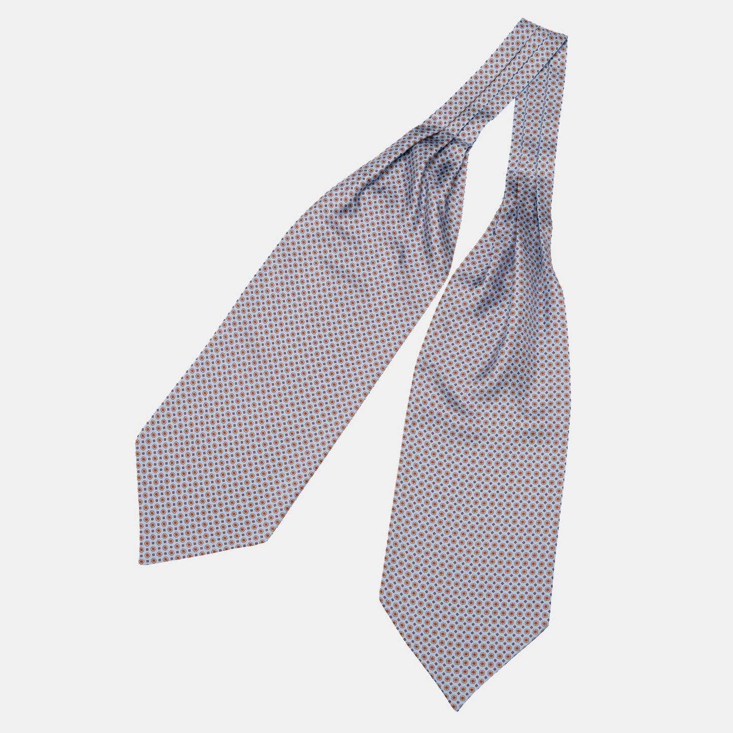 Navona - Silk Ascot Cravat Tie - Azure - My Men's Shop