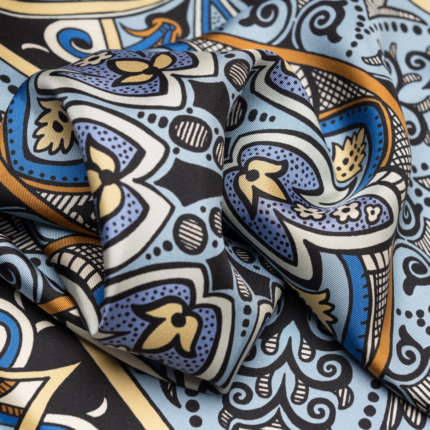 Capri - Silk Neckerchief - Azure - My Men's Shop