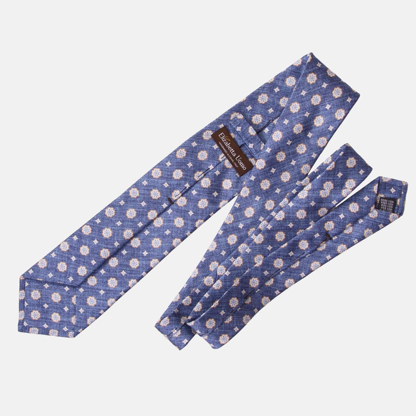 Antinori - Printed Silk Tie - Blue - My Men's Shop