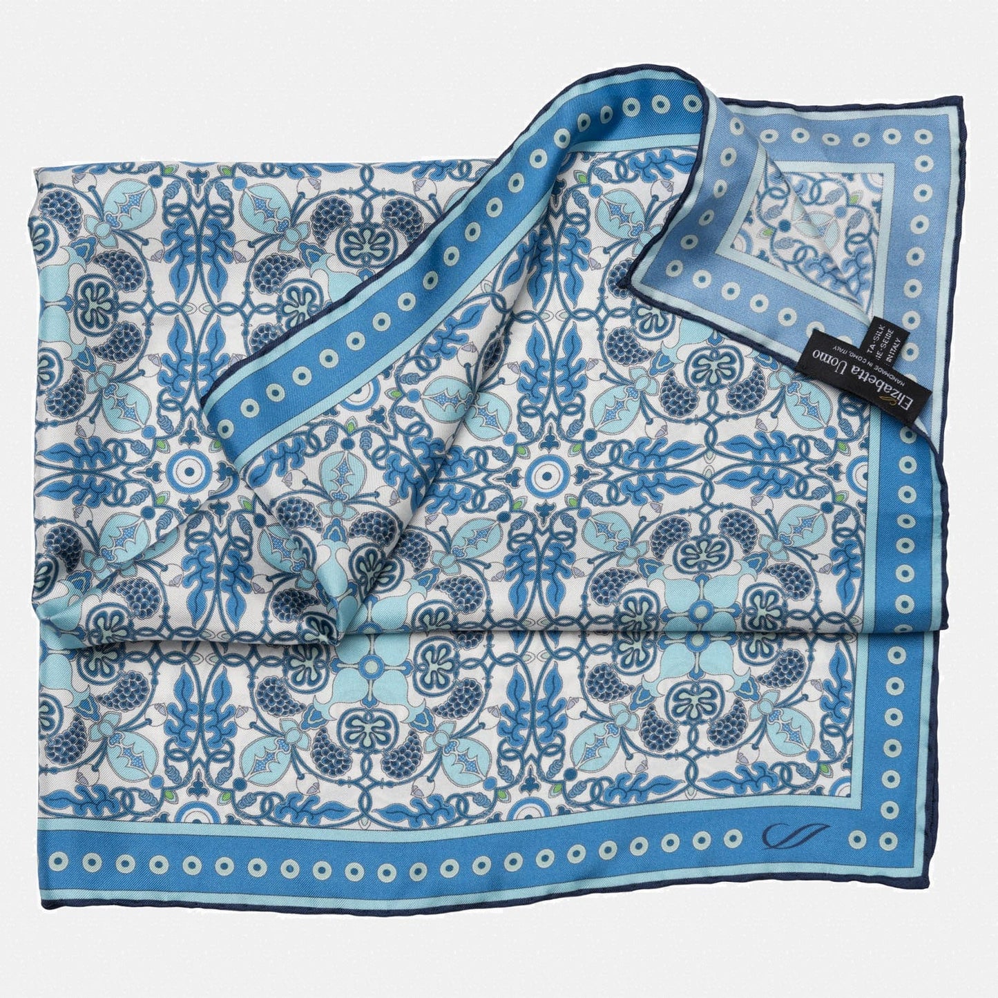 Barbaresco - Silk Neckerchief - Blue - My Men's Shop