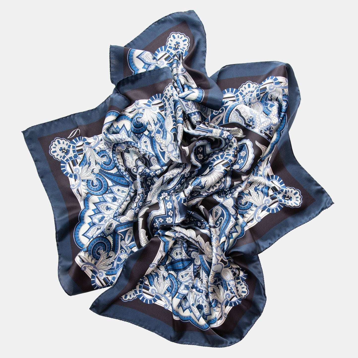 Malta - Silk Foulard - Royal Blue