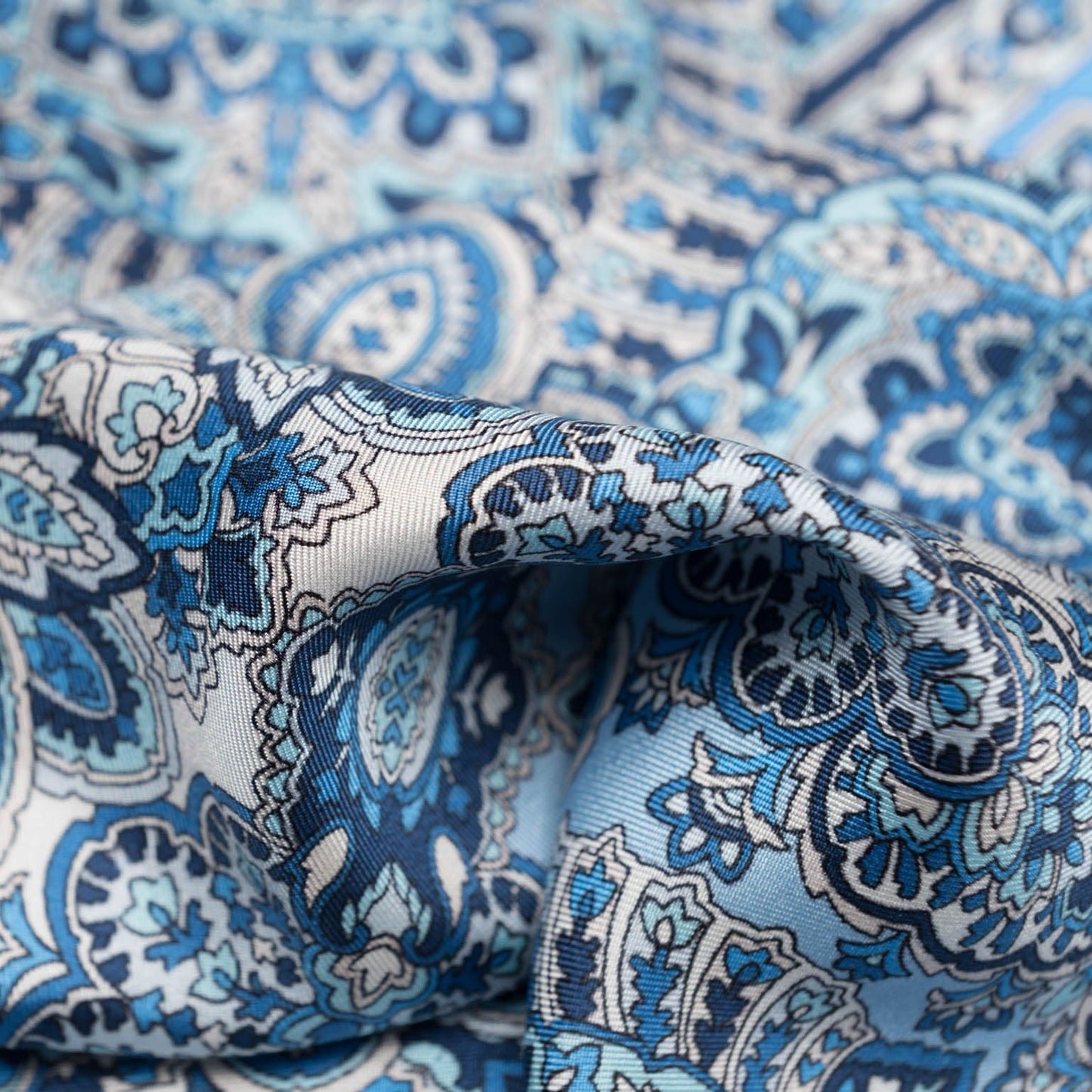 Messina - Silk Neckerchief - Azure - My Men's Shop