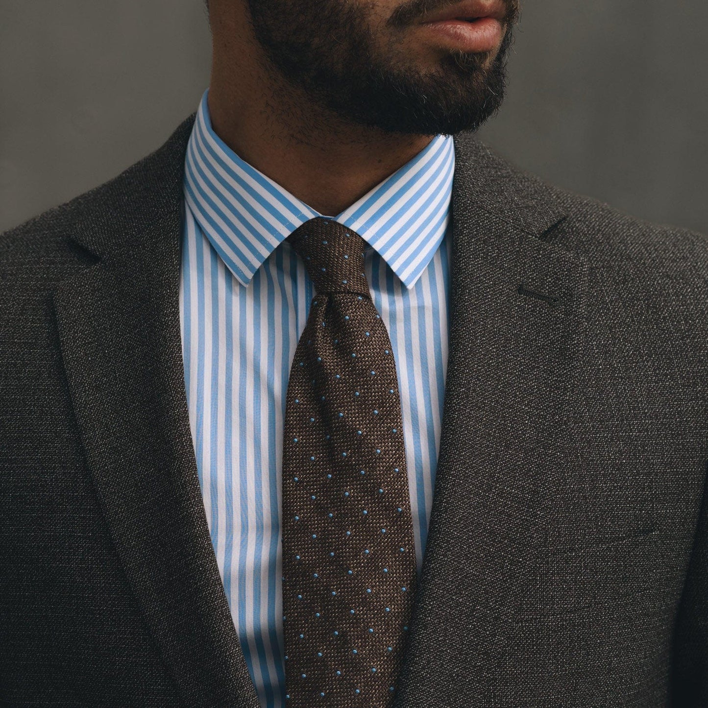 Mattei - Silk Grenadine Tie - Brown - My Men's Shop