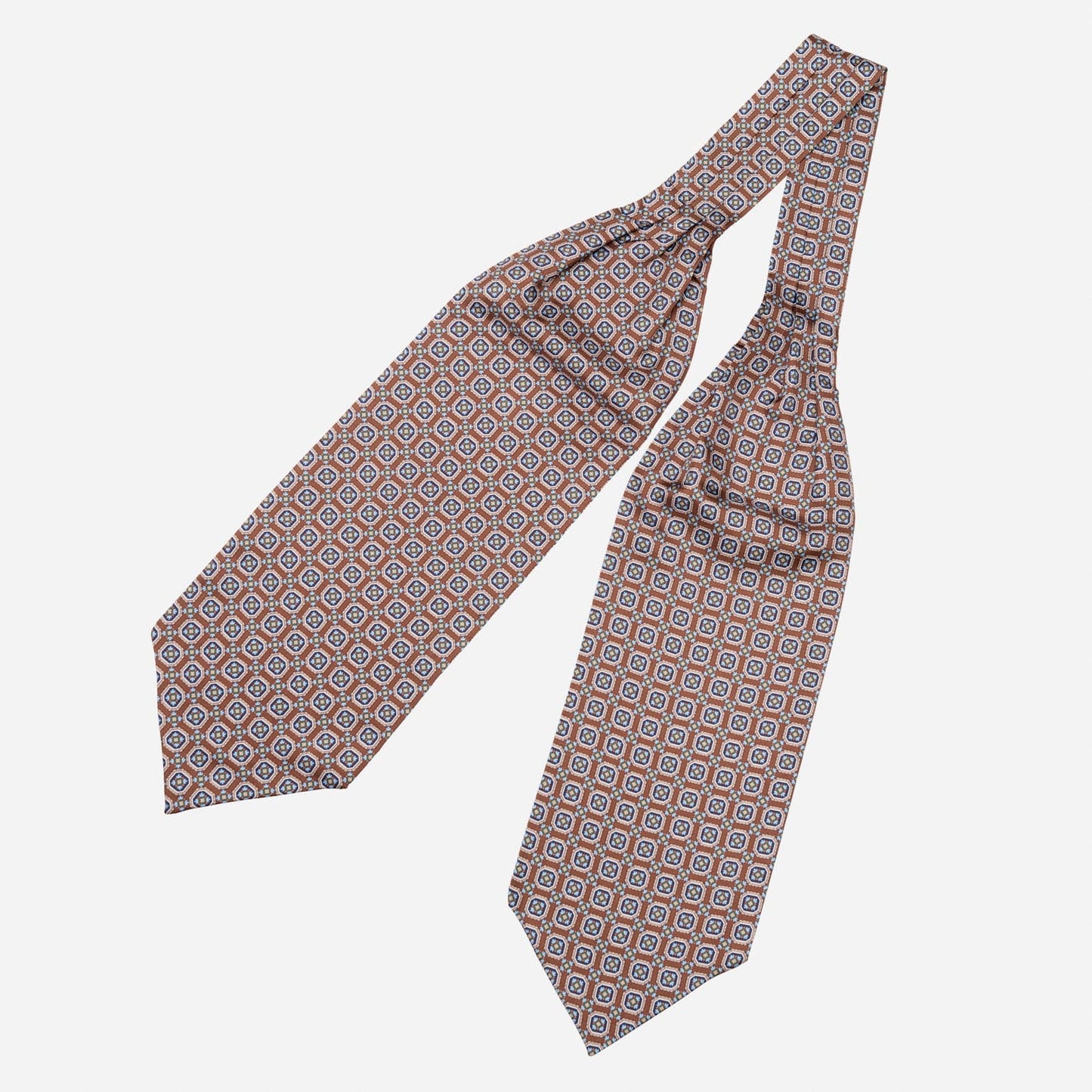 Barberini - Silk Ascot Cravat Tie - Chocolate
