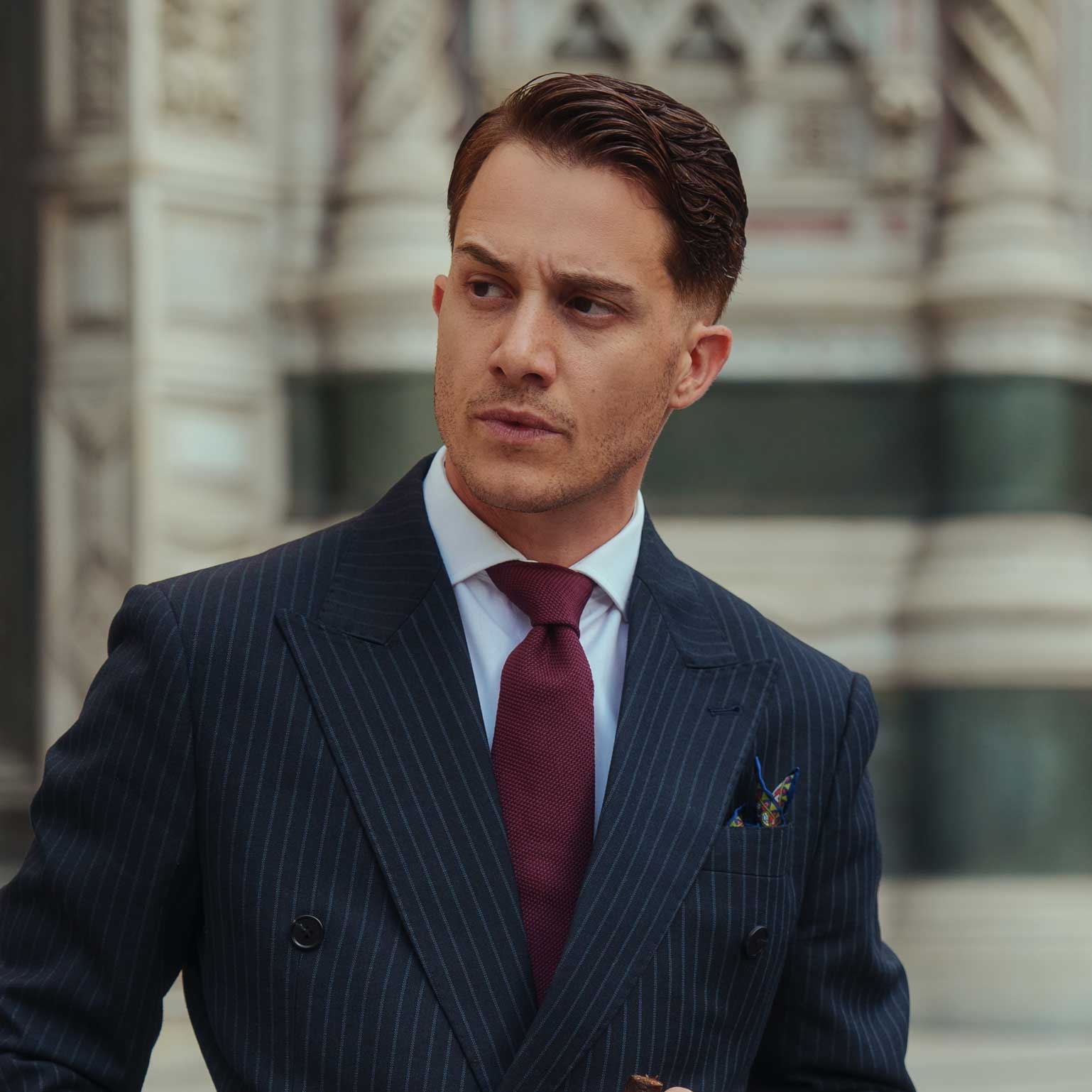 Chianti - Burgundy Silk Grenadine Tie - My Men's Shop