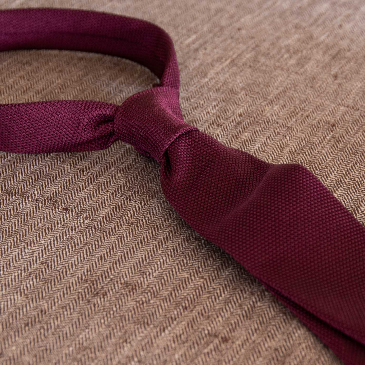 Chianti - Burgundy Silk Grenadine Tie - My Men's Shop