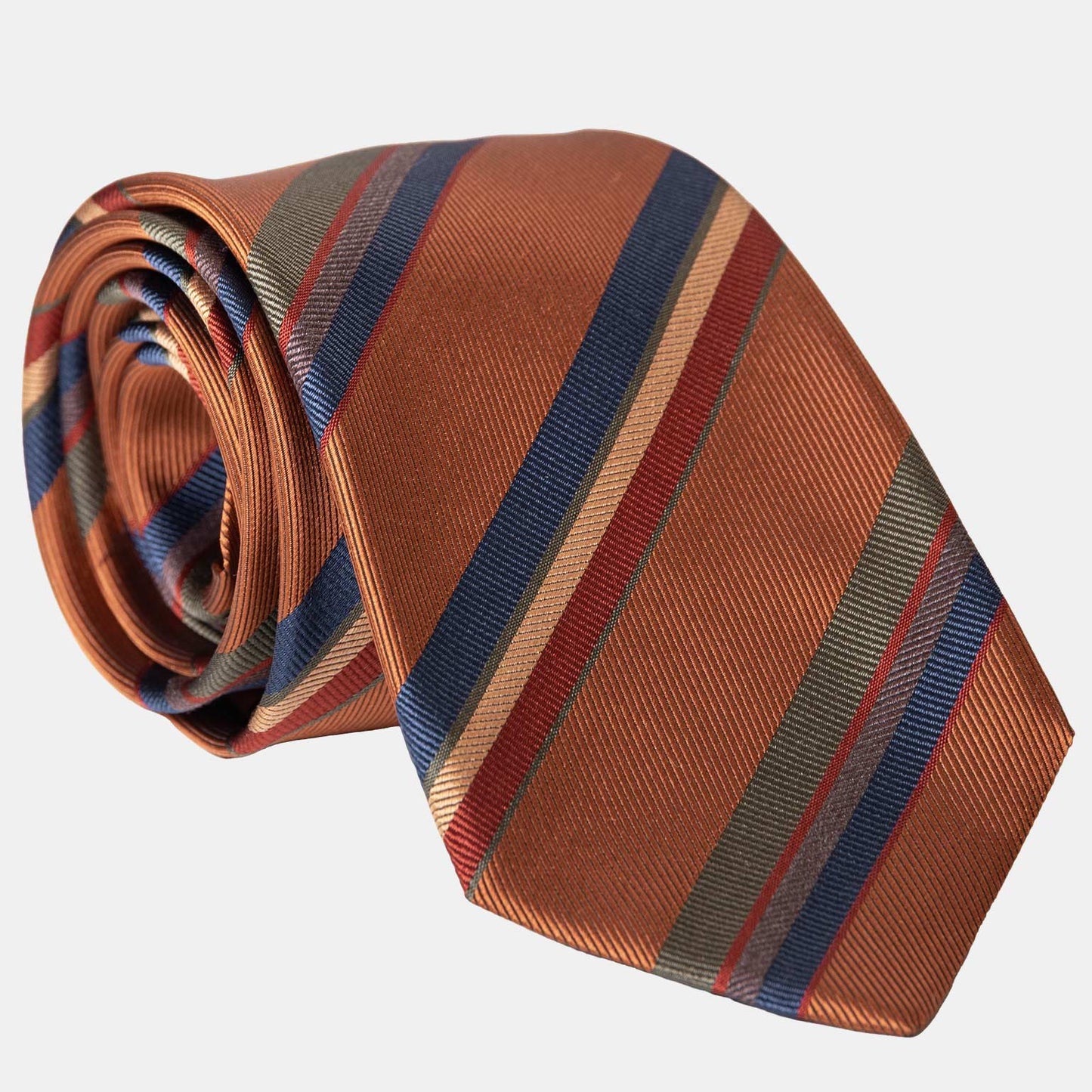 Battisti - Silk Jacquard Tie - Ginger