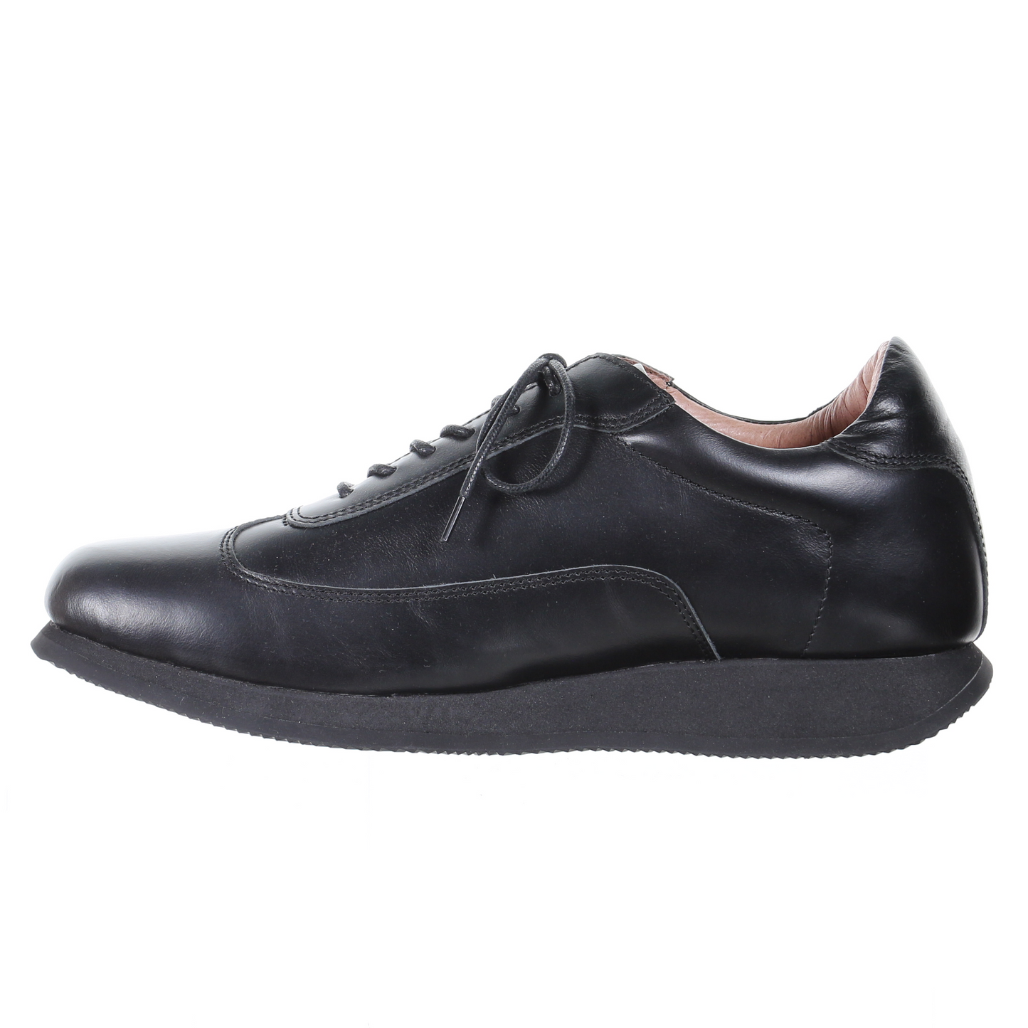 Men's Style Lace Up Leather Casual Shoes (Black) - My Men's Shop
