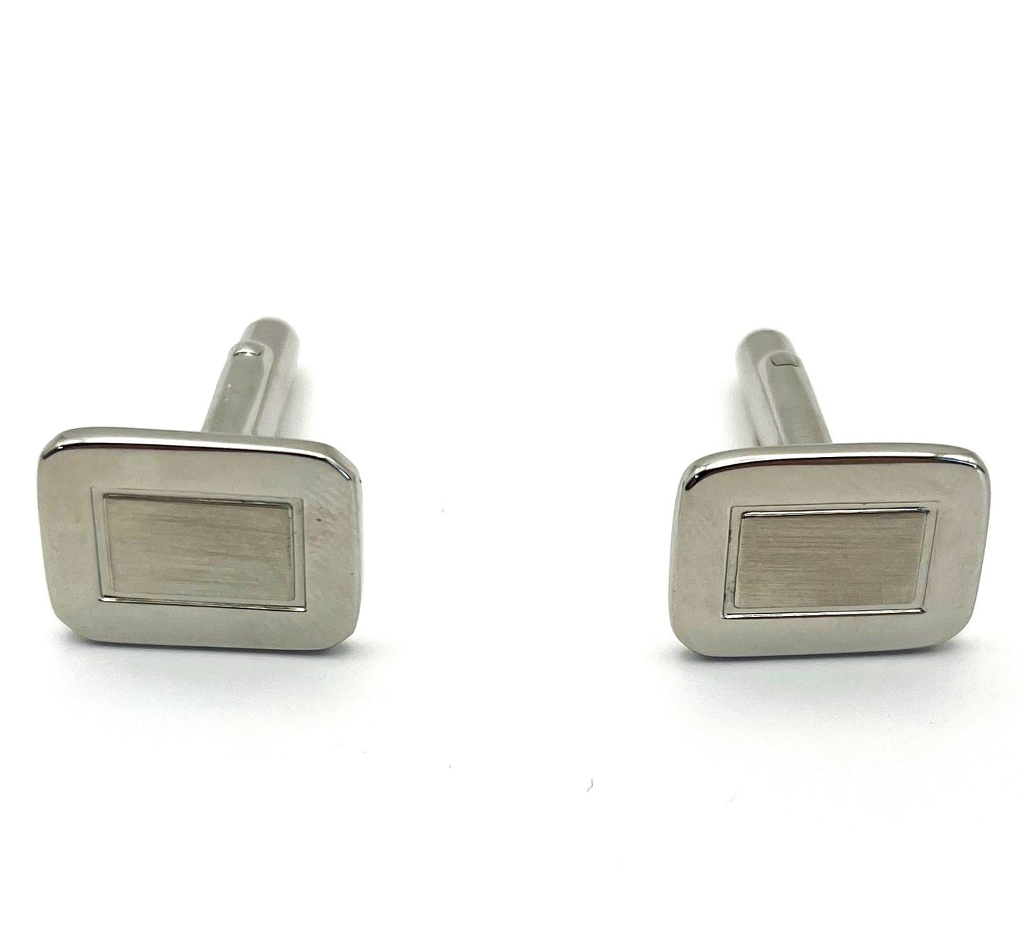 Mens Silver Mesh Watch with matching Cuff Links Gift Set