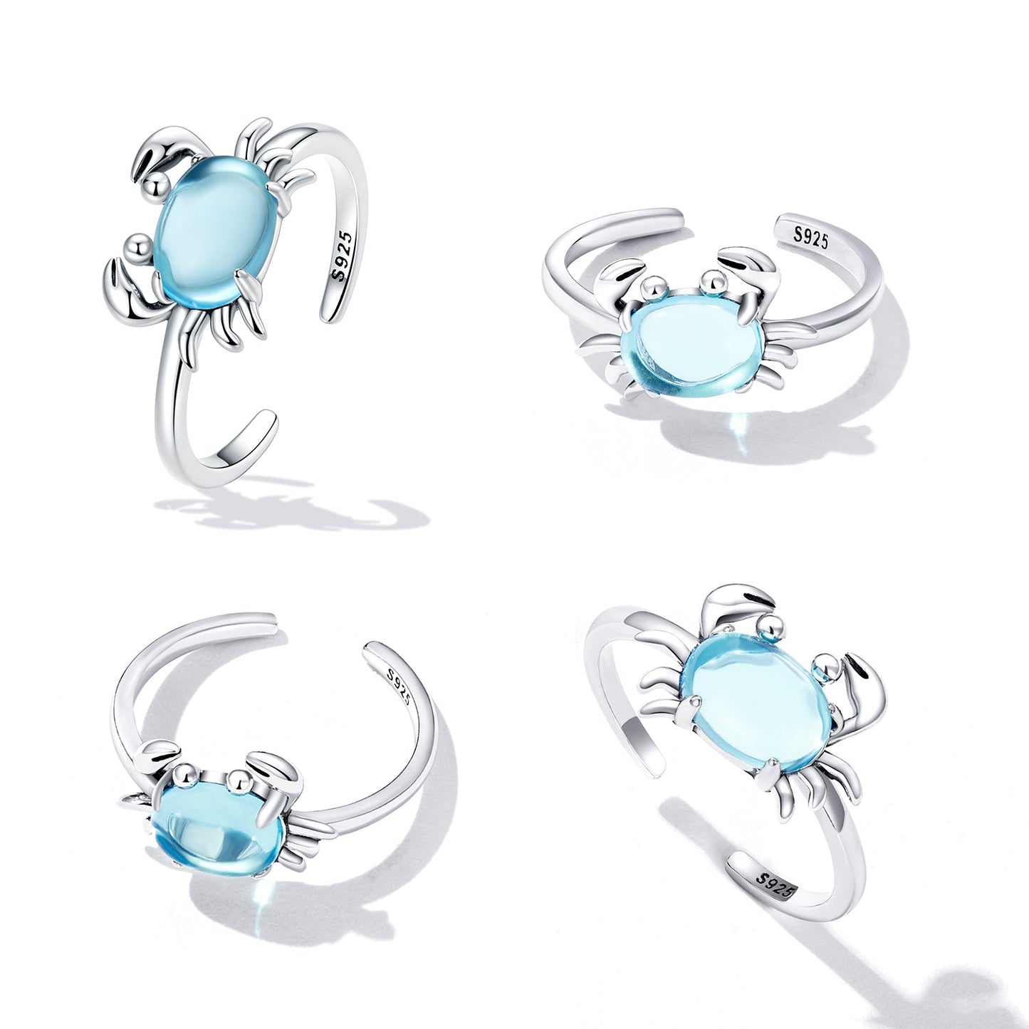 Anillo de Plata de Ley 925 con Cristal Transparente, 0.15cm de Ancho, Diseñado para Unisex