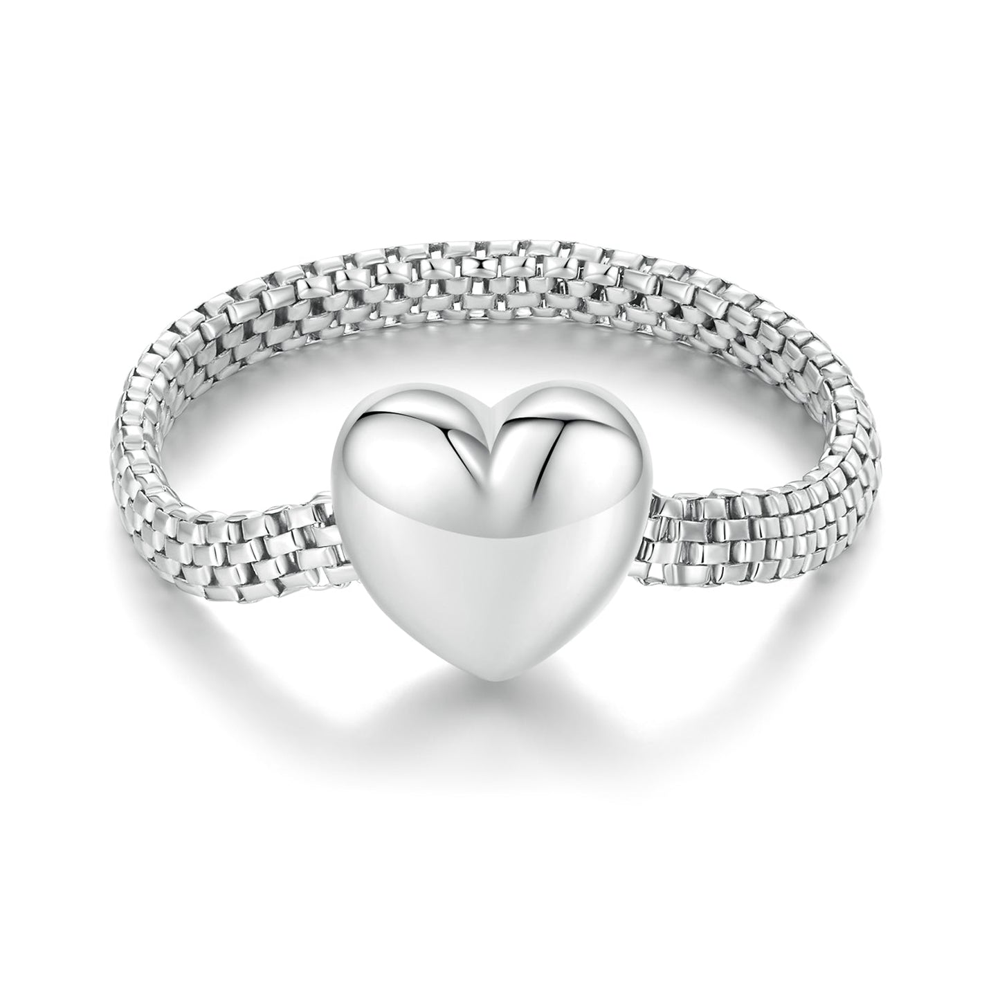 Anillo de 2,5 mm de ancho de plata de ley 925 para mujer