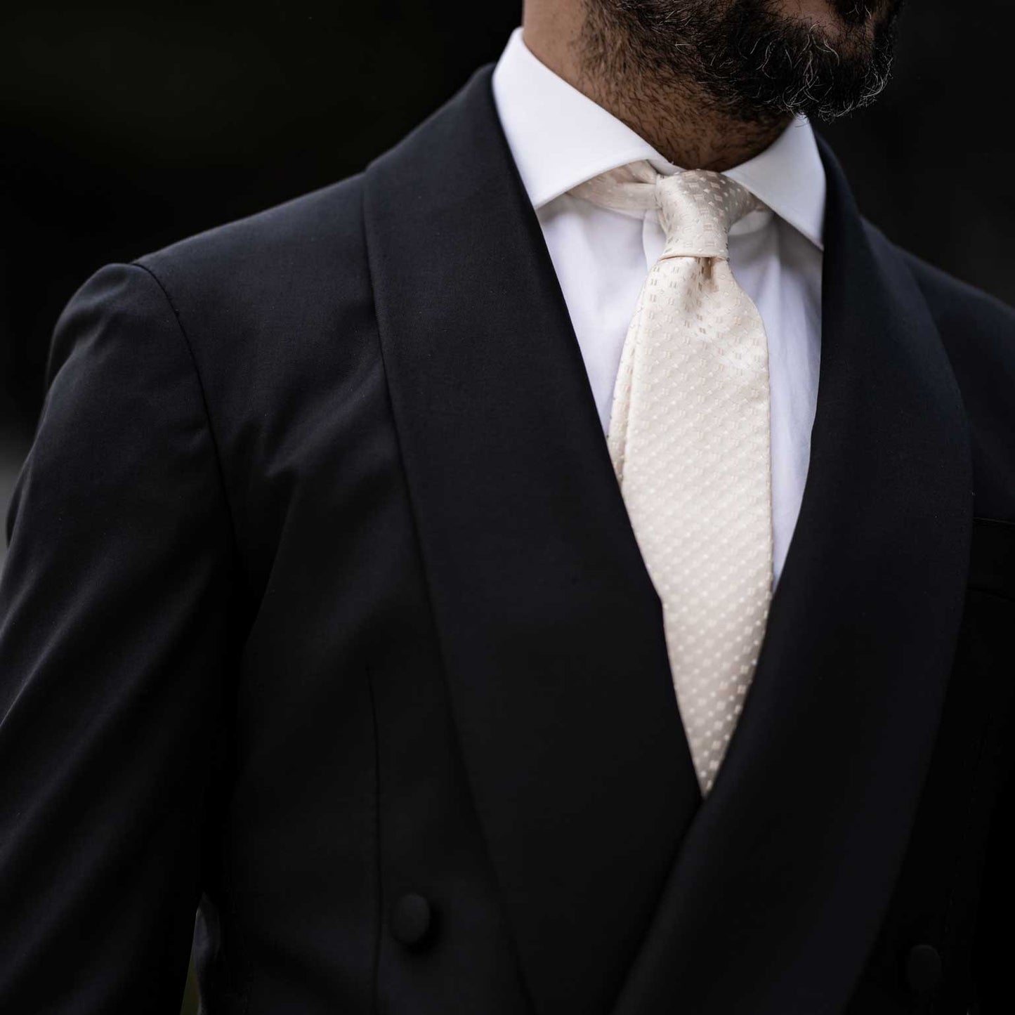 Barbera - Silk Jacquard Tie - Champagne - My Men's Shop