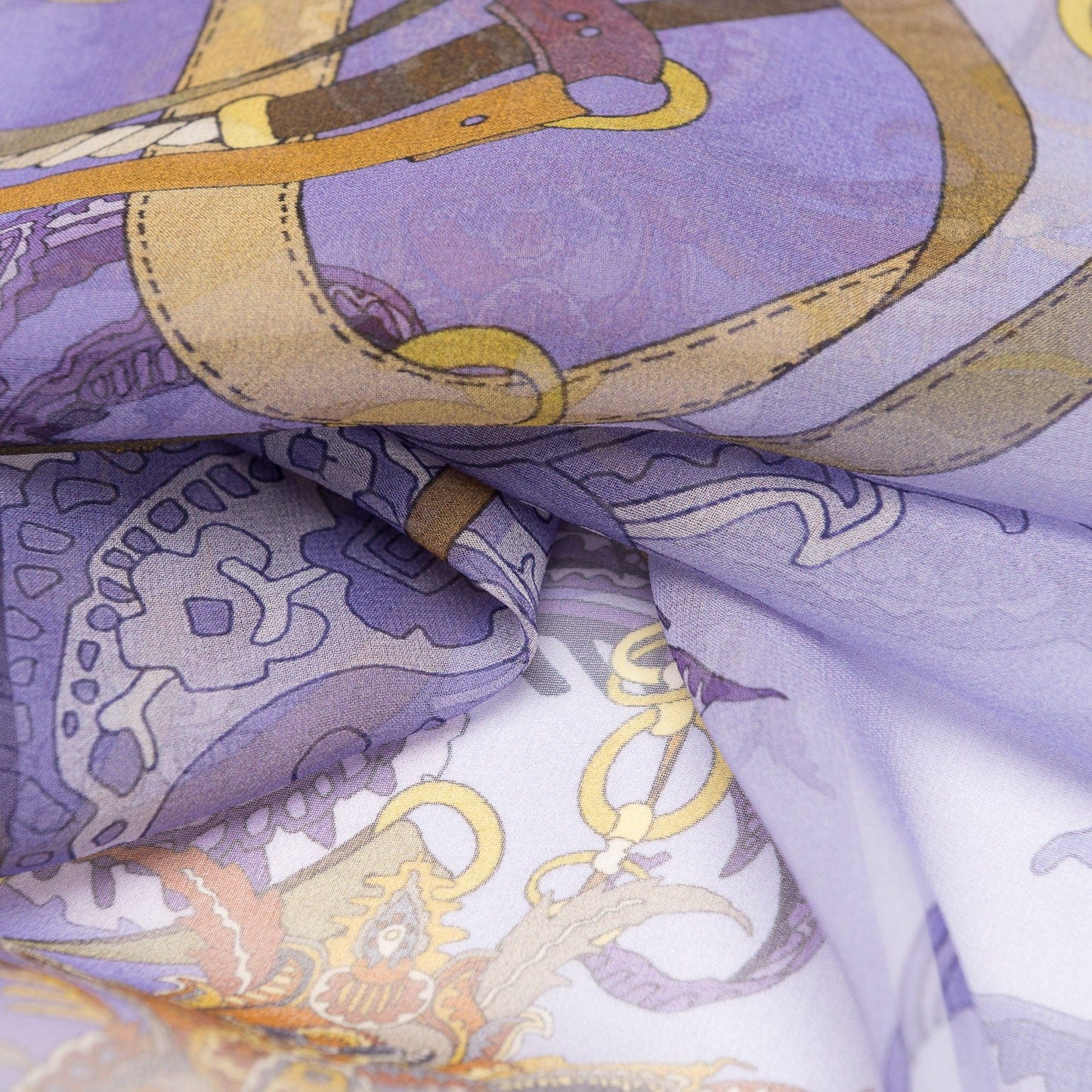 Alessandra - Long Silk Scarf - Purple - My Men's Shop