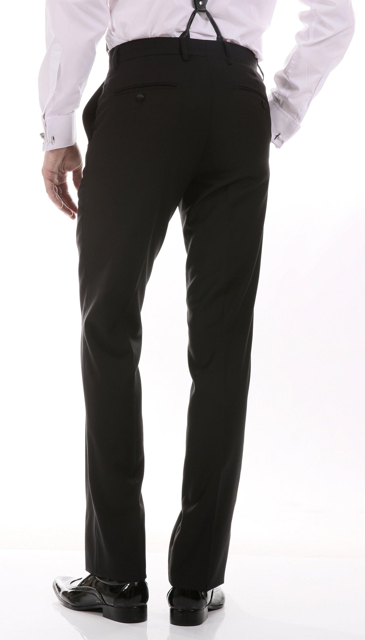 Men's Red & Black Shawl Lapel Tuxedo – Slim Fit 2 Piece Suit | Ferrecci Reno