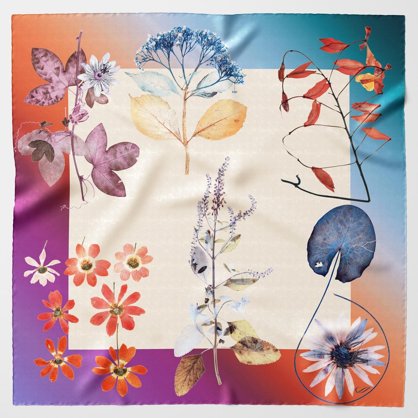 Cristina - Silk Foulard - Champagne