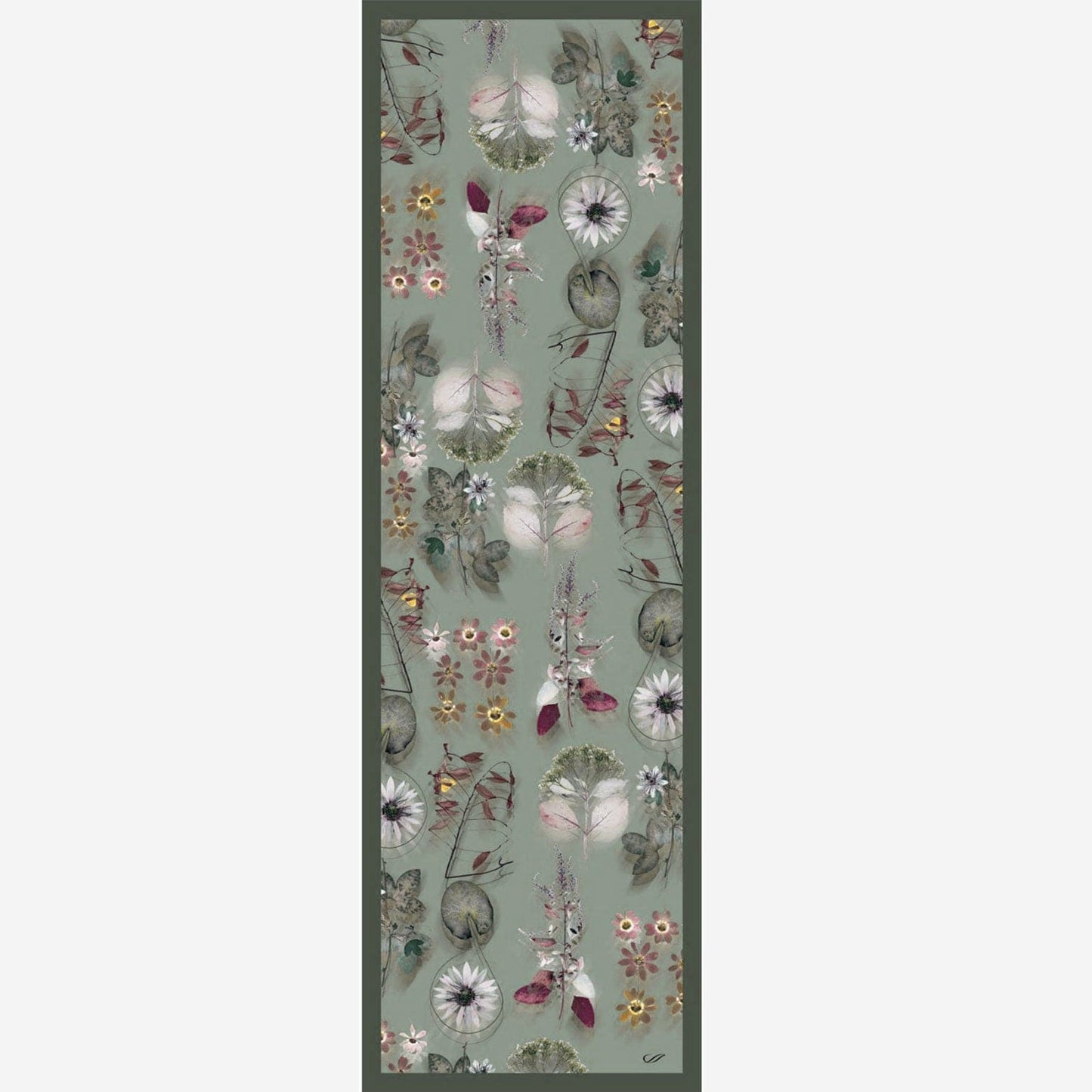 Botanica - Long Silk Scarf - Green - My Men's Shop