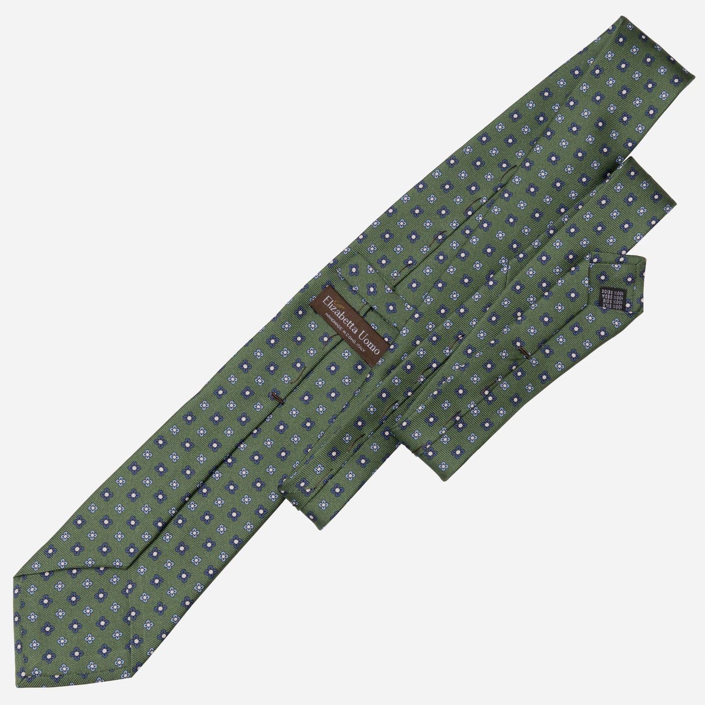 Siracusa - Printed Silk Tie - Green - My Men's Shop