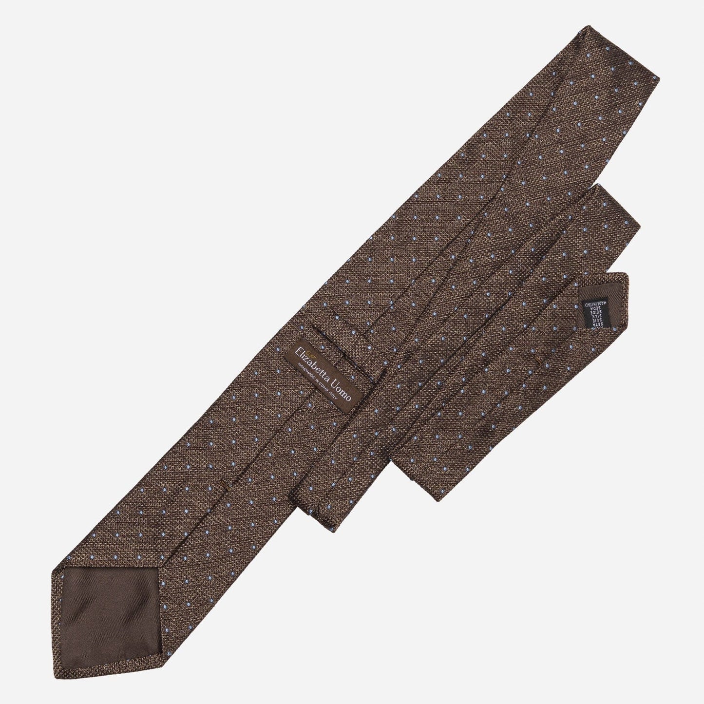 Mattei - Silk Grenadine Tie - Brown - My Men's Shop