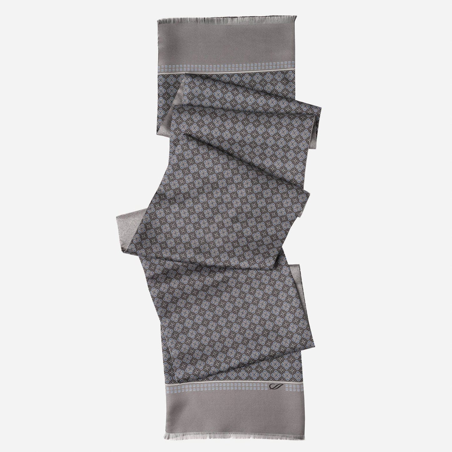 Palazzo - Reversible Silk Scarf - Charcoal - My Men's Shop