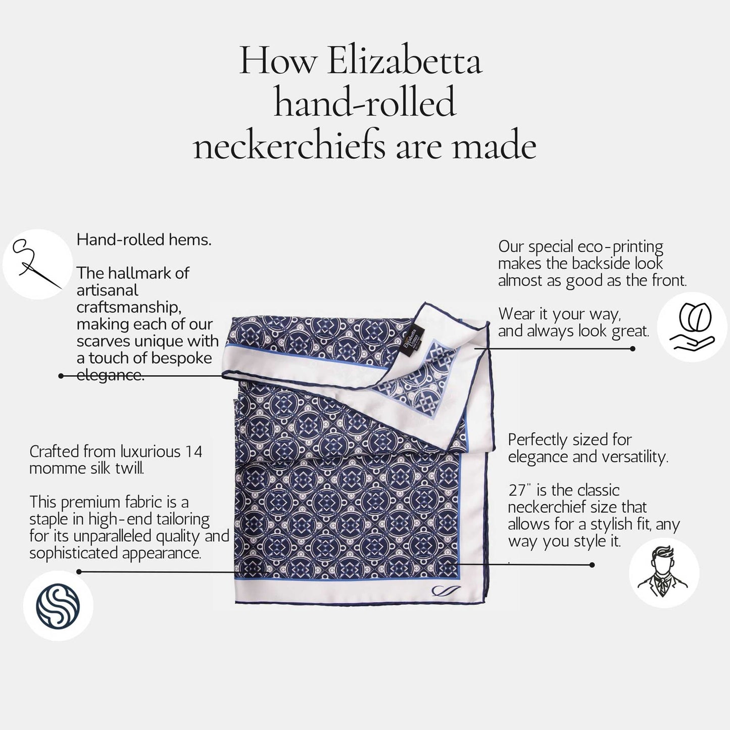 Toscana - Silk Neckerchief - Pistachio