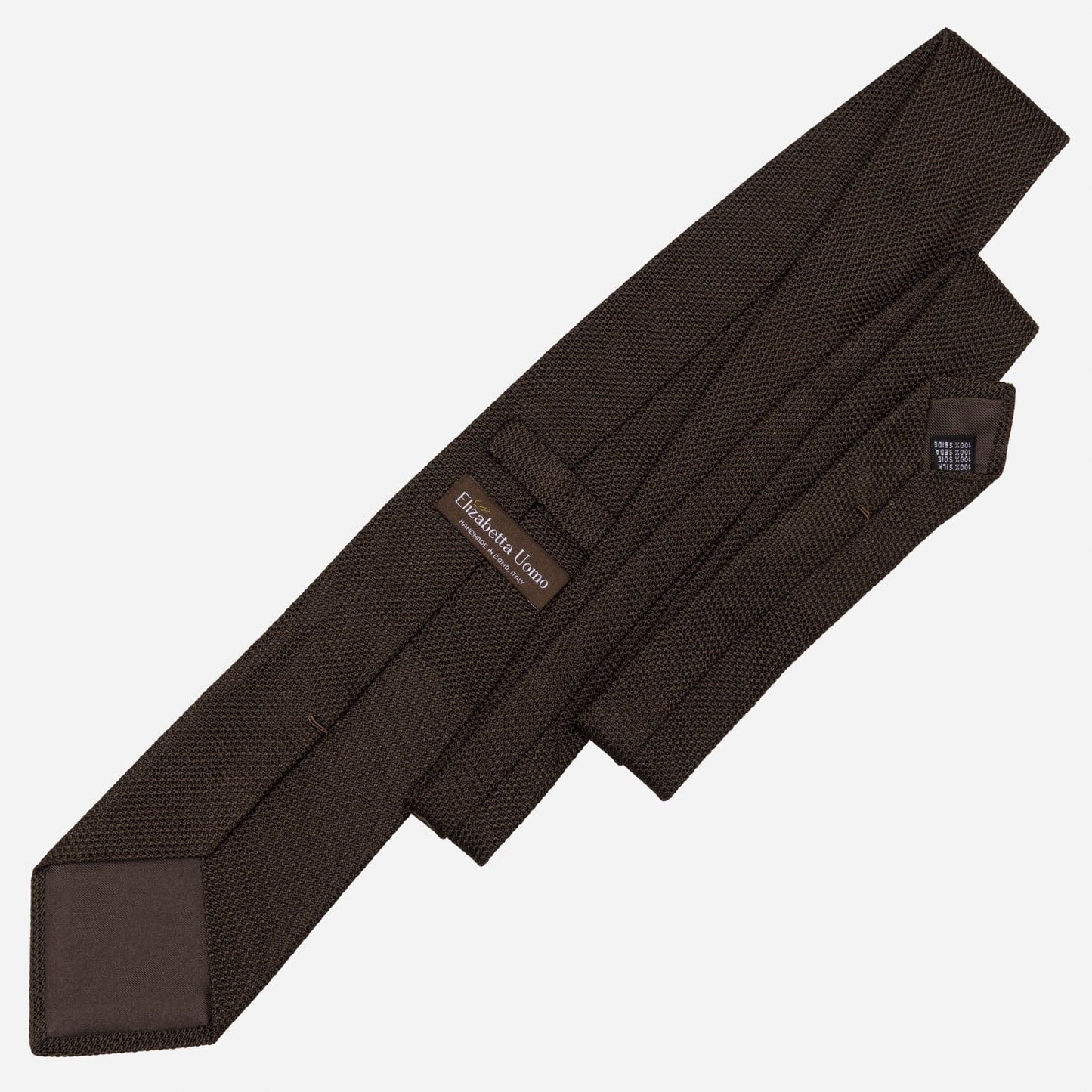 Mocha - Brown Silk Grenadine Tie - My Men's Shop