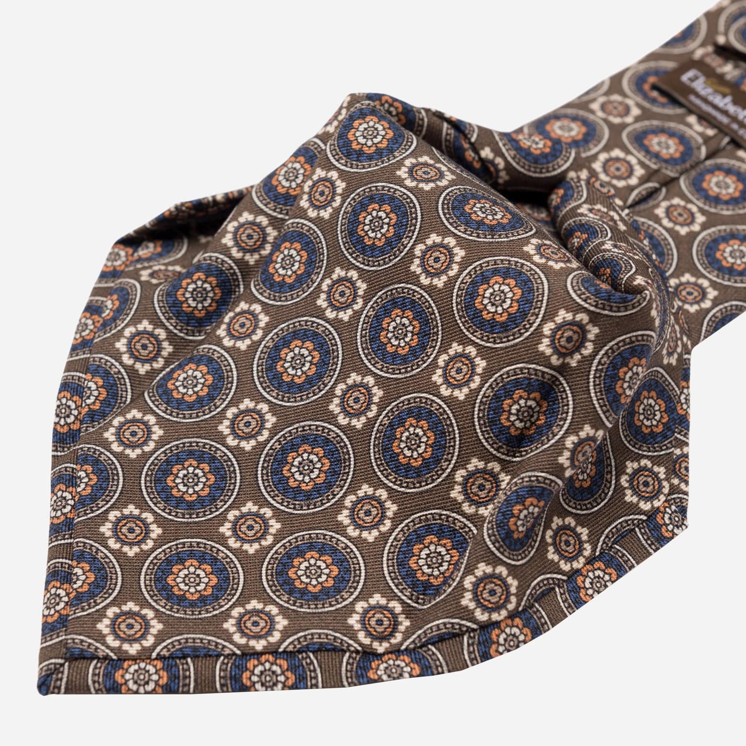 La Vigna - Printed Wool & Silk Tie - Brown - My Men's Shop