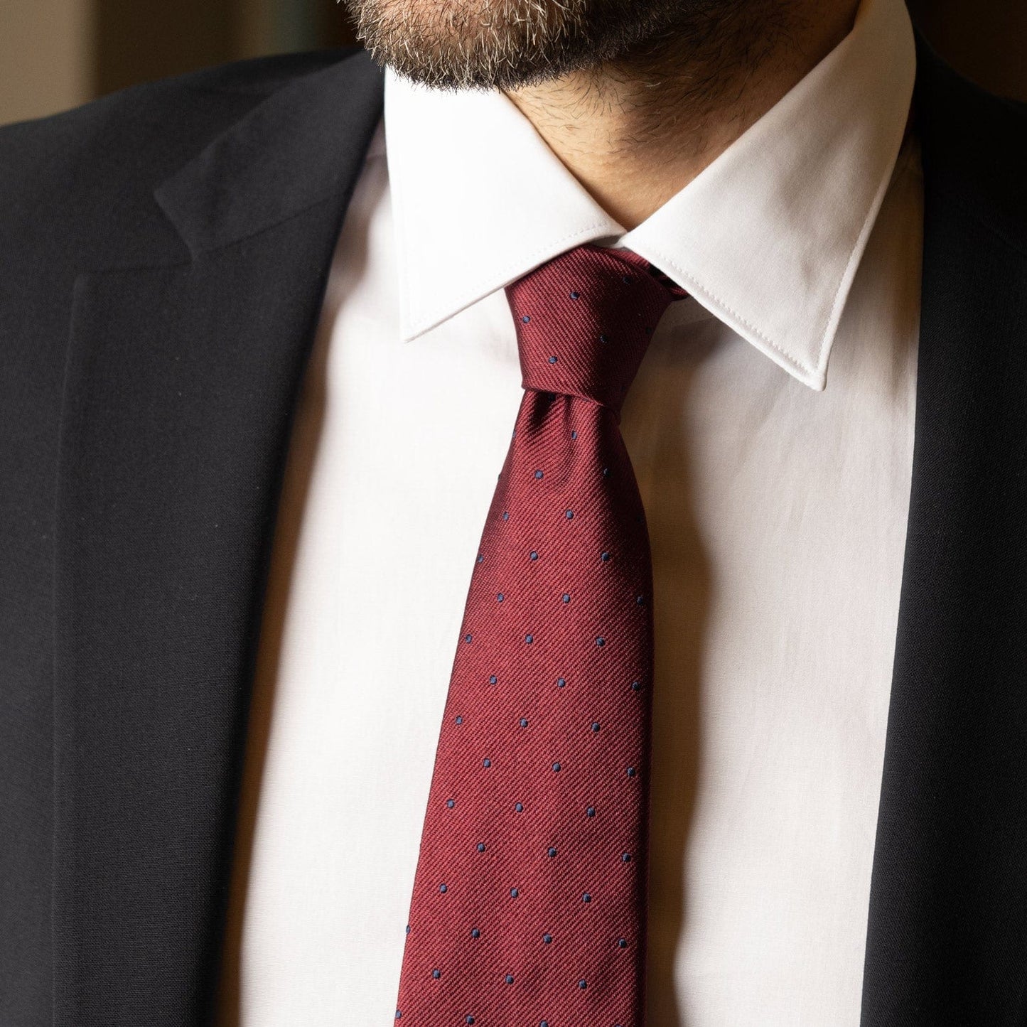 Pisa - Silk Jacquard Tie - Burgundy - My Men's Shop