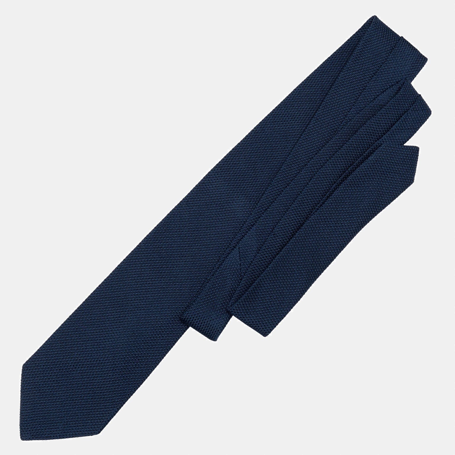 Marino - Navy Blue Silk Grenadine Tie - My Men's Shop