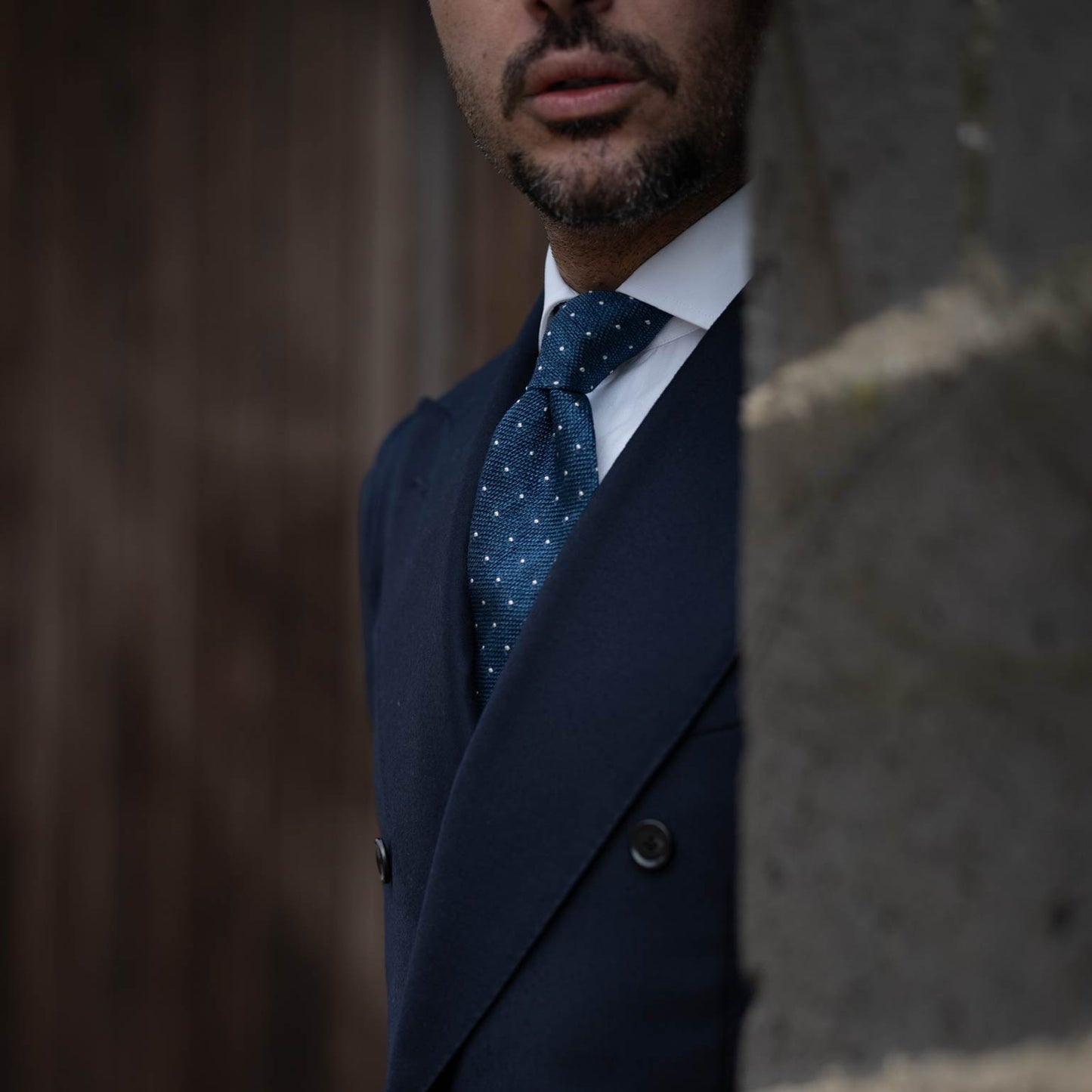 Mattei - Silk Grenadine Tie - Blue - My Men's Shop