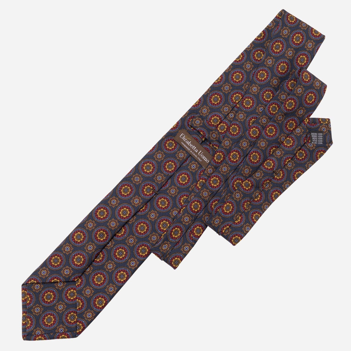 La Vigna - Printed Wool & Silk Tie - Navy - My Men's Shop