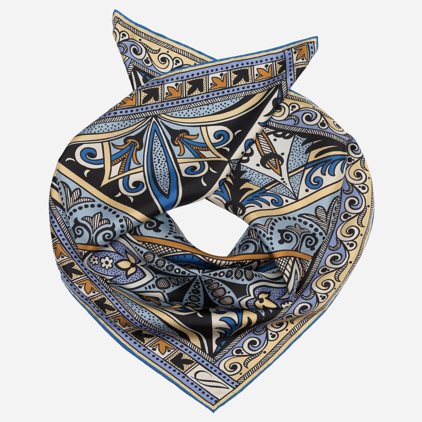 Capri - Silk Neckerchief - Azure - My Men's Shop