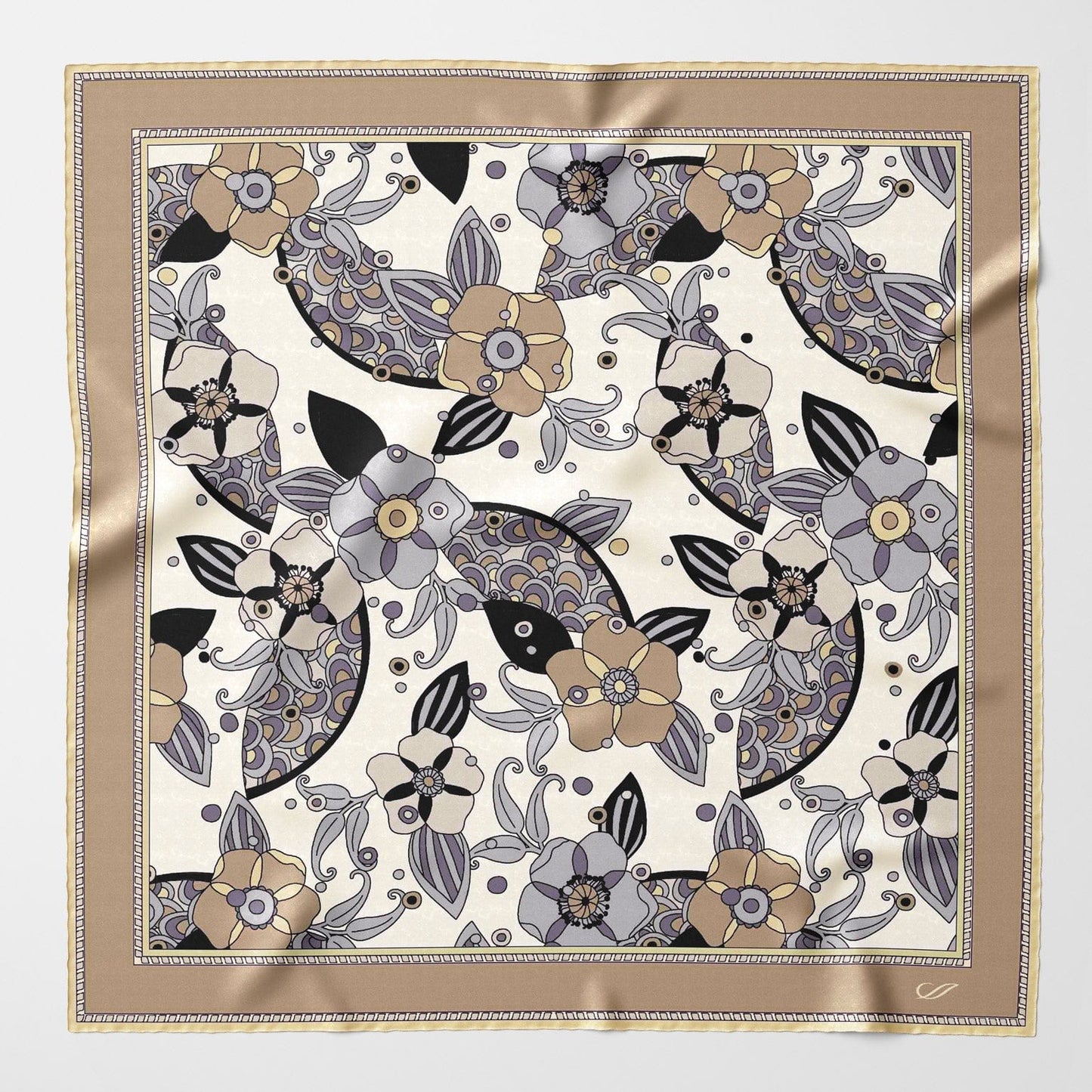 Martino - Silk Pocket Square - Sand - My Men's Shop